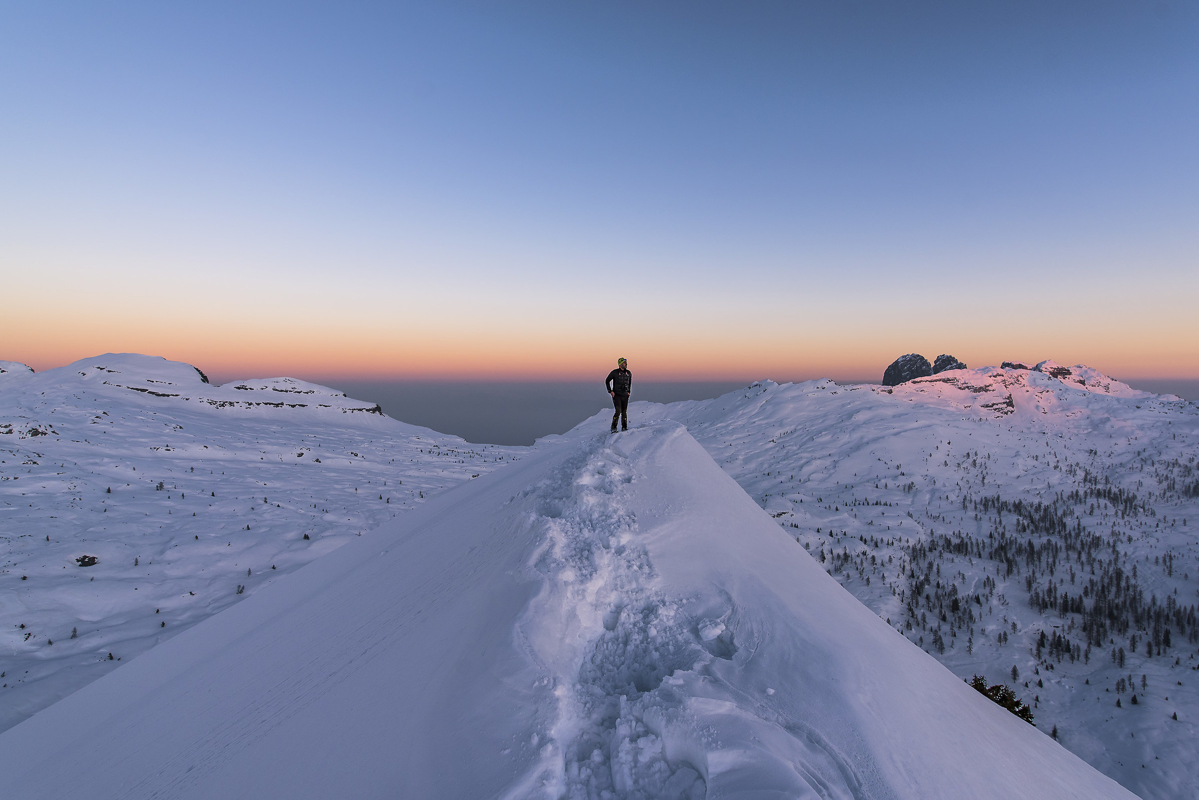sulla cima del mondo.