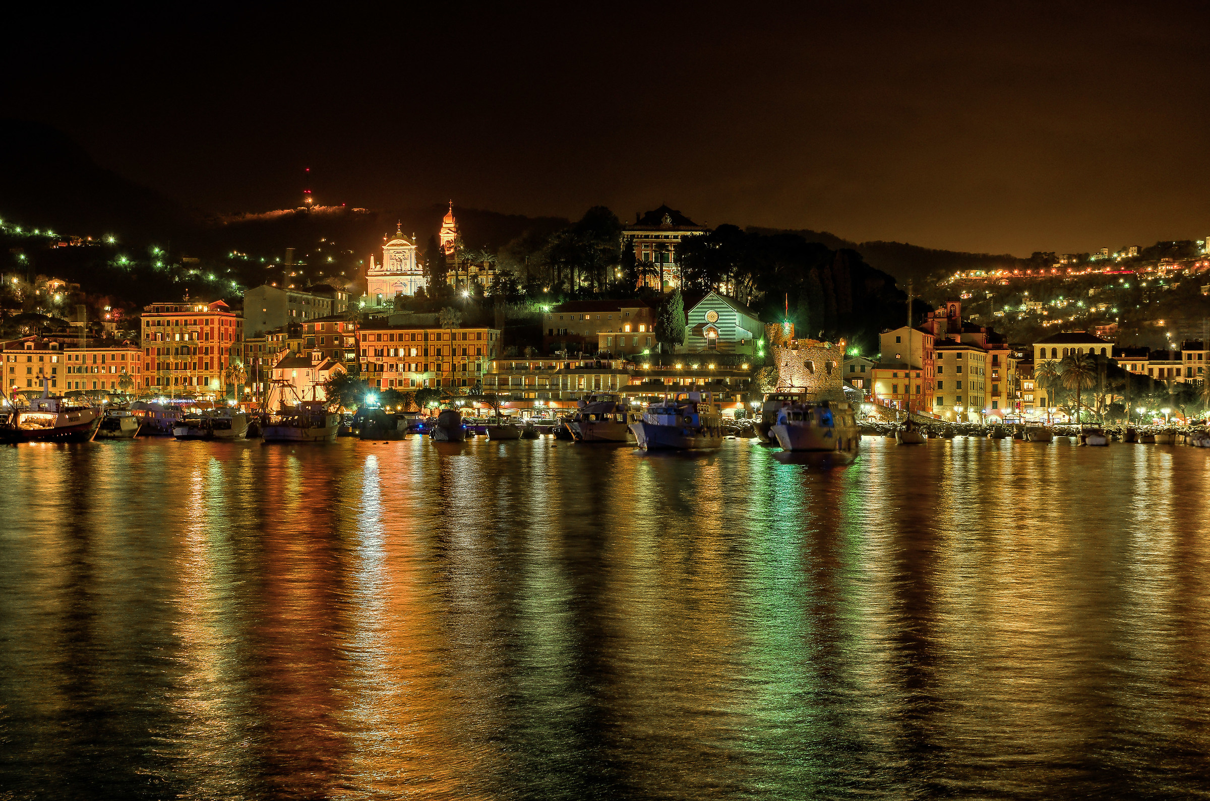 Le magiche luci di Santa Margherita Ligure...