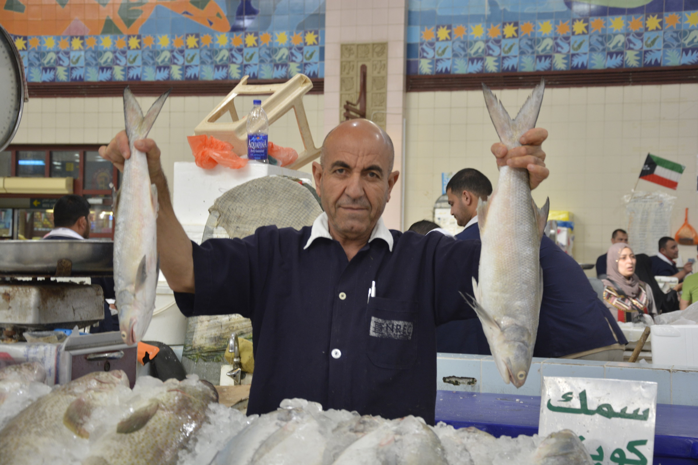 at the fish market counter 2