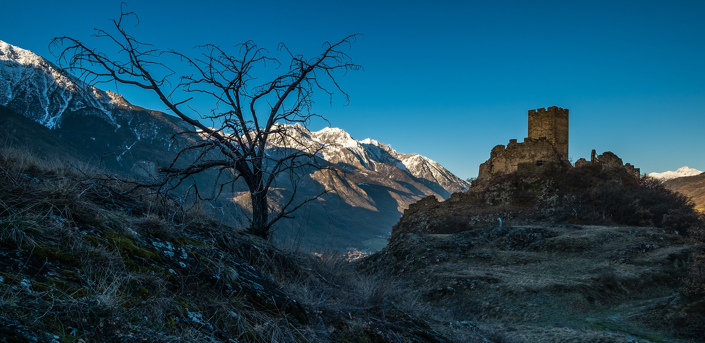 Castle of Saint-Denis Cly Velle Aosta March 2016