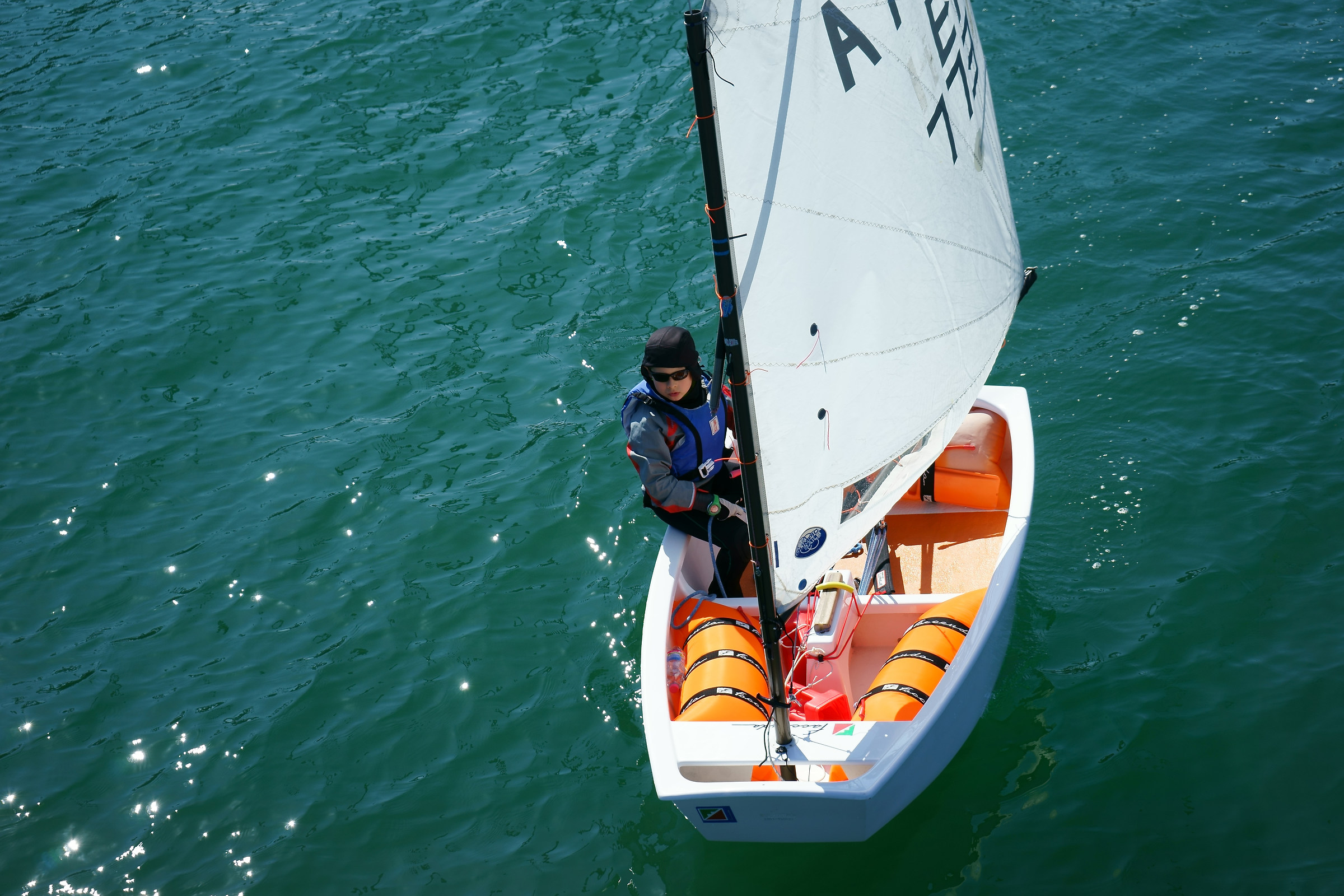 plowing through the channel