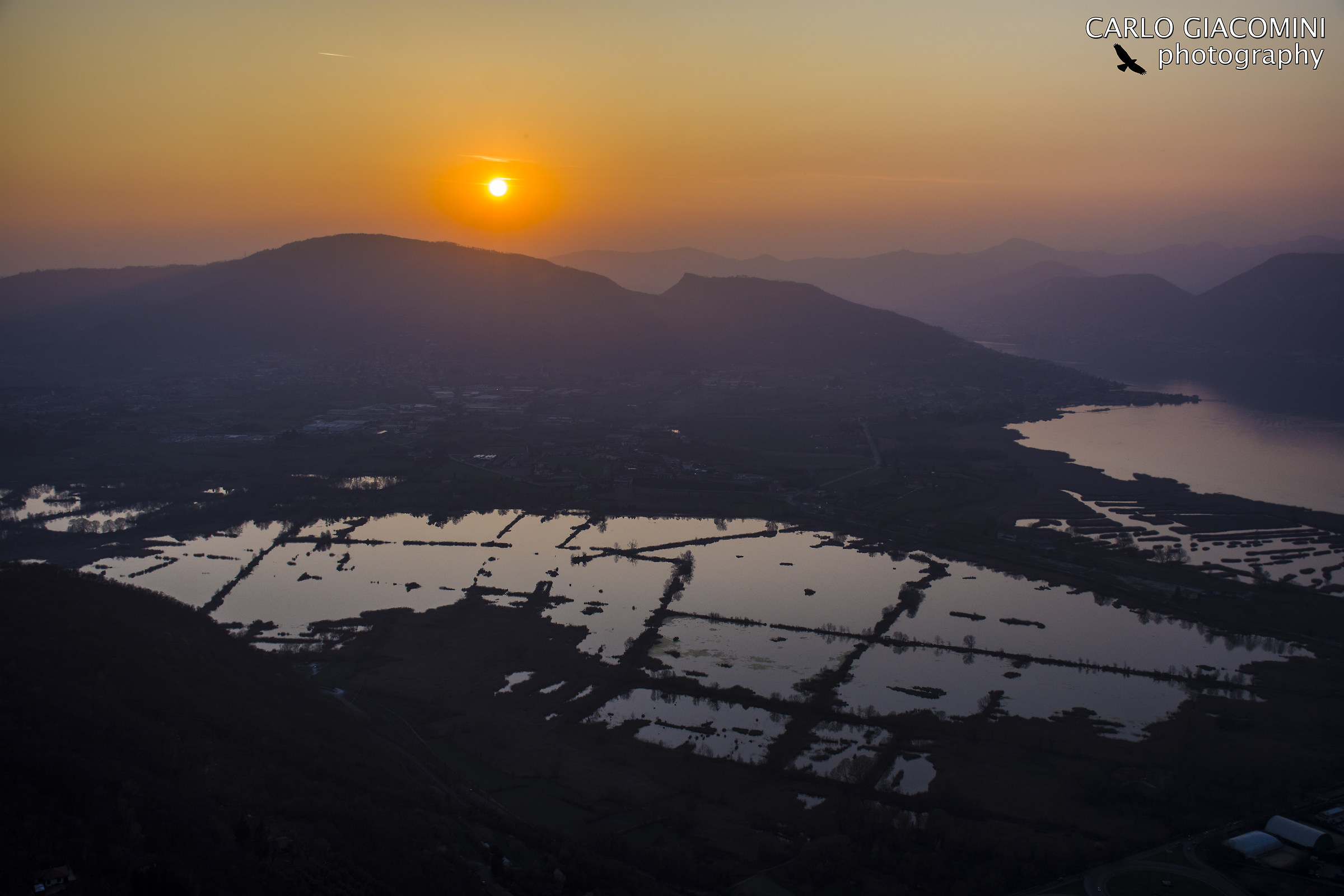 Sunset over the bogs