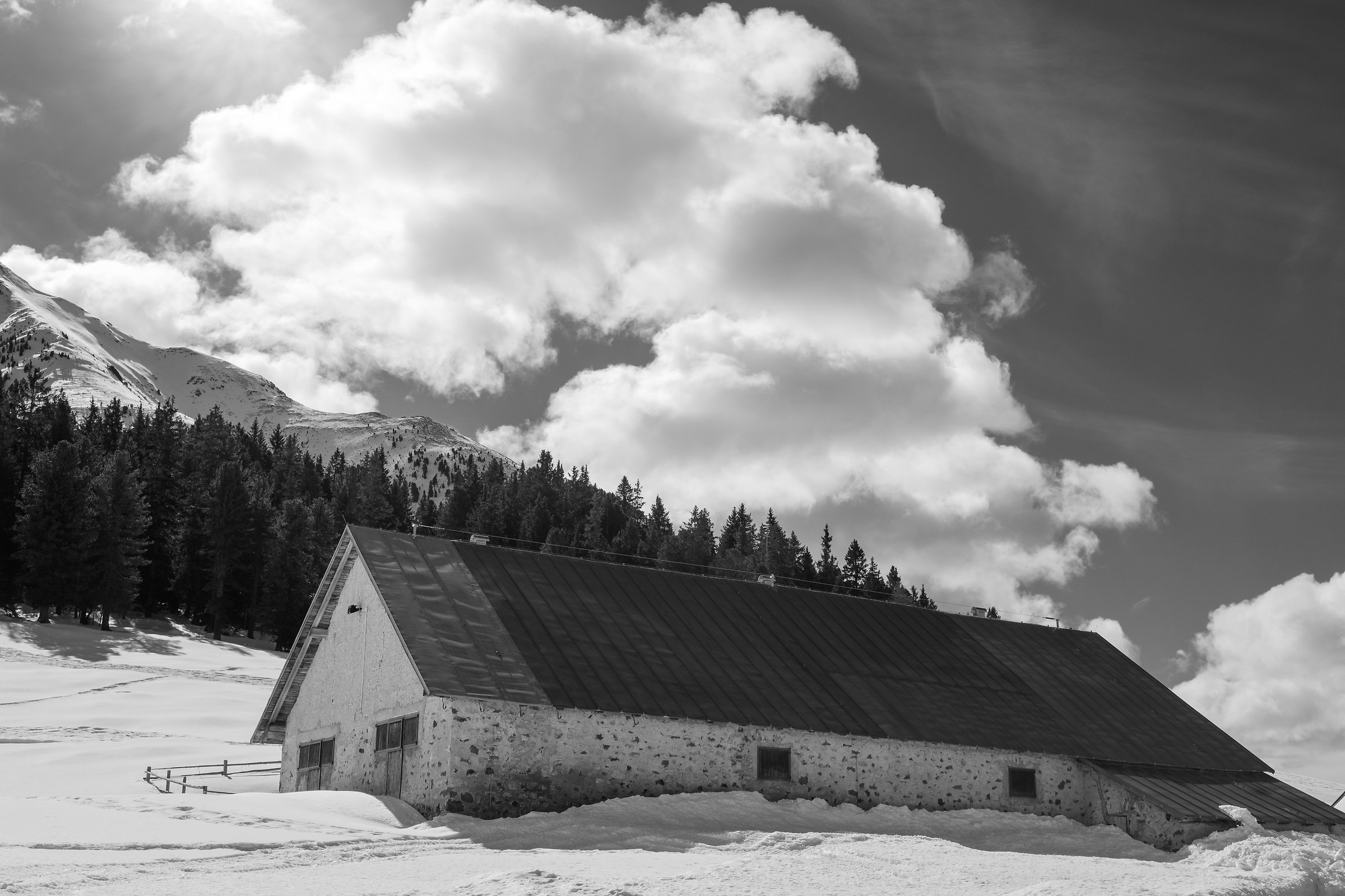a hut