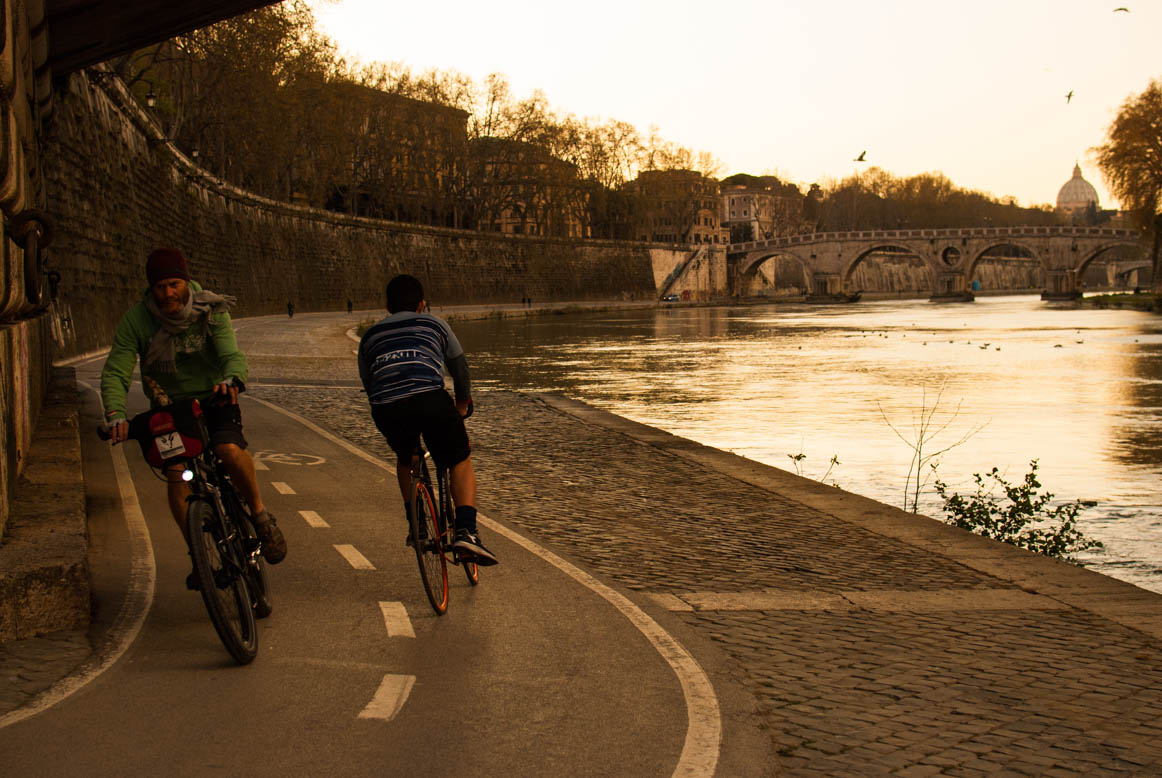 under the bridges of Rome