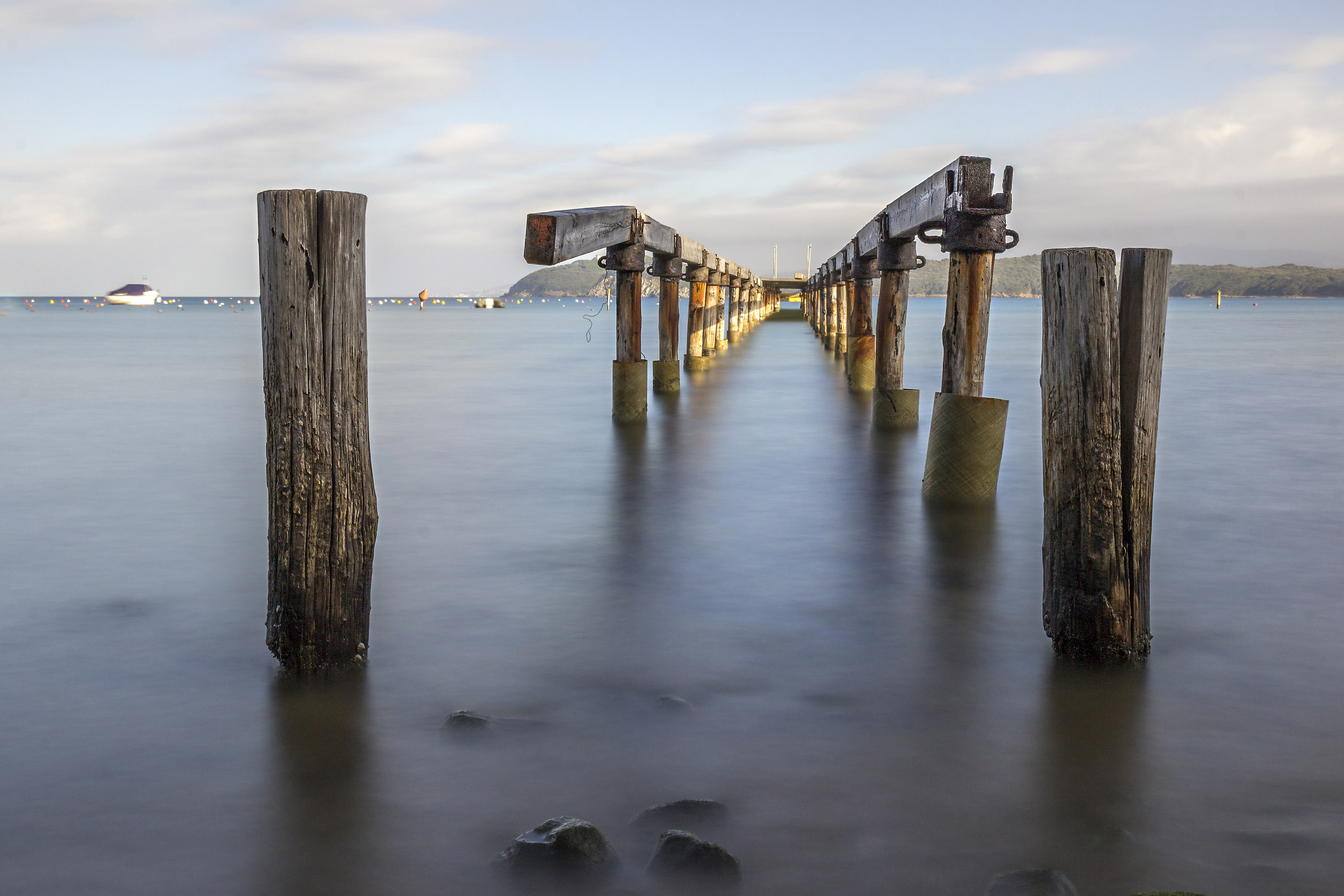 Old wooden pier