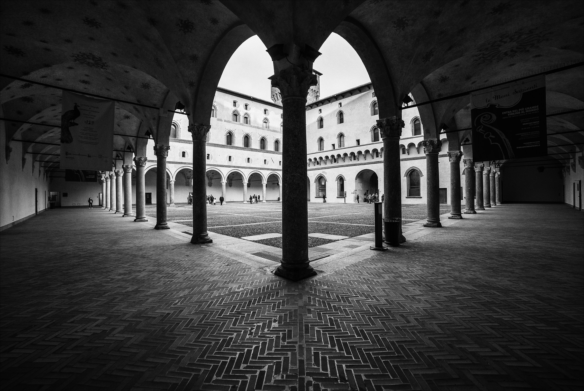 Castello Sforzesco in Milan - Cortile della Rocchetta