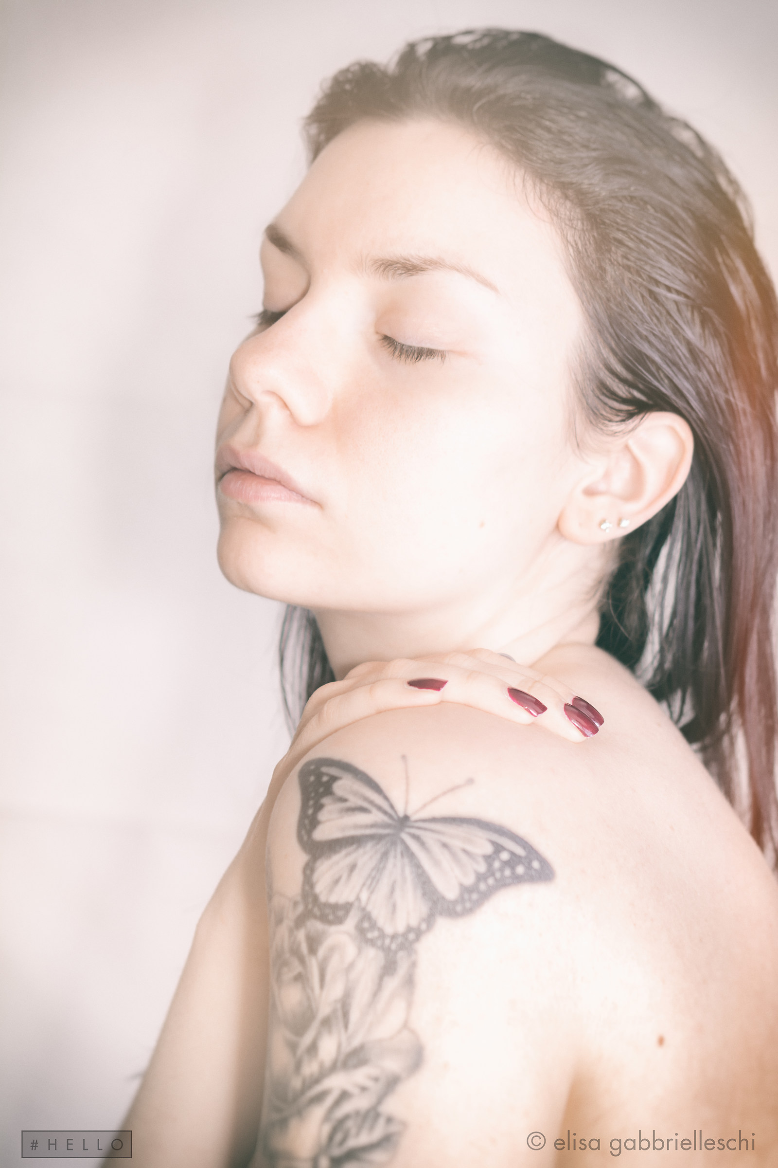 With your eyes closed - self-portraits