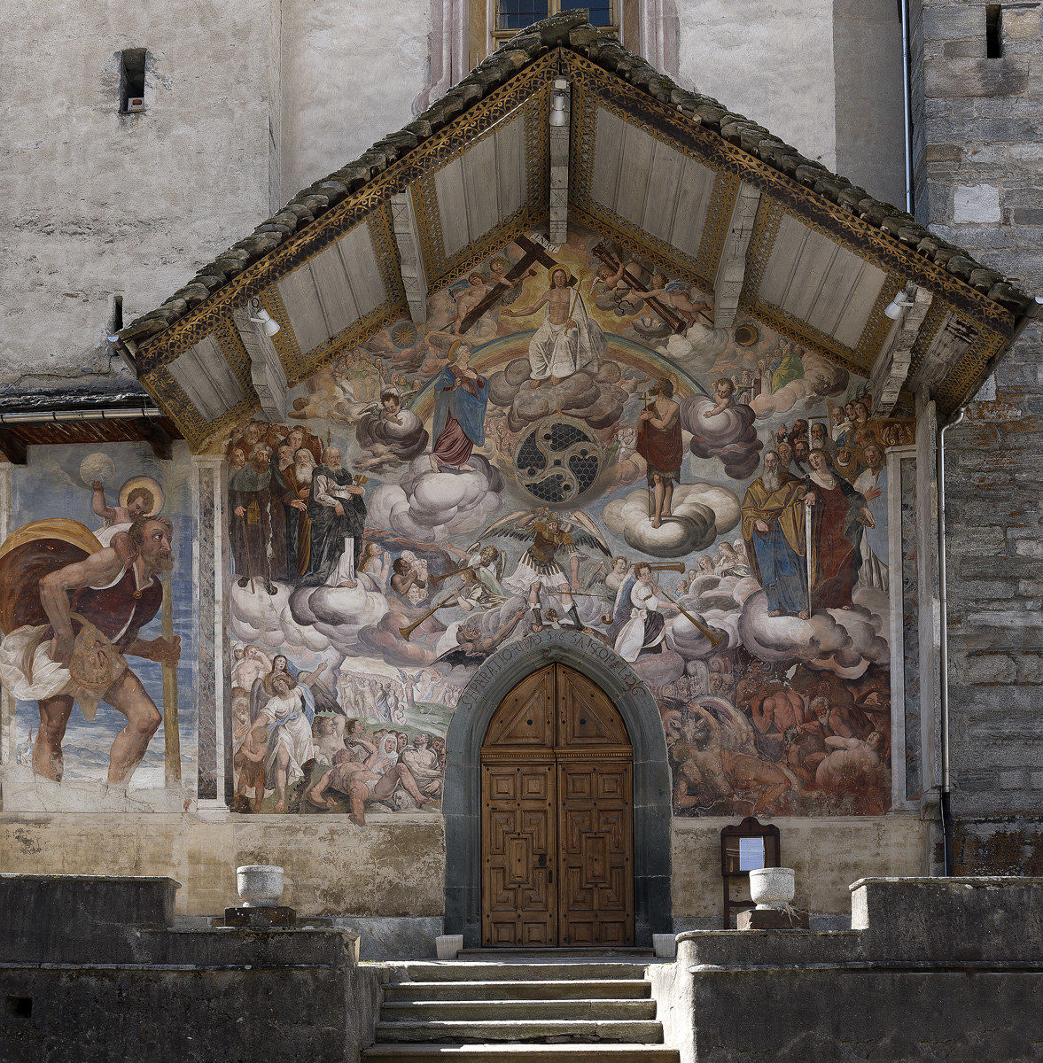 Church facade Riva Valdobbia