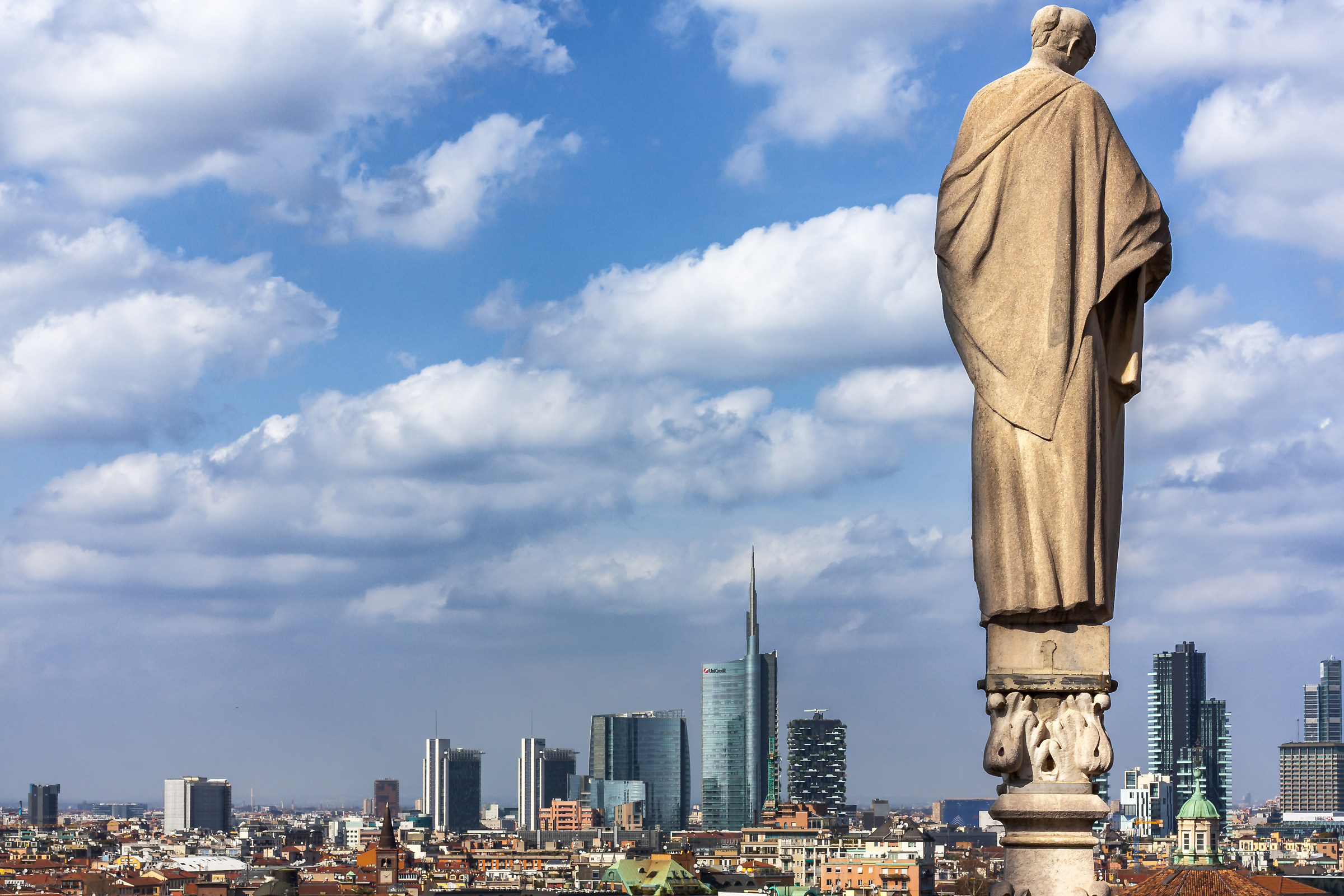Milan view from cathedral