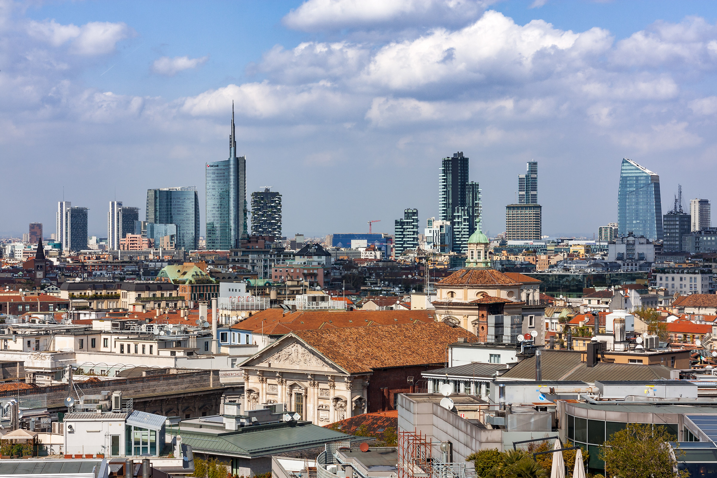 Milan view from cathedral