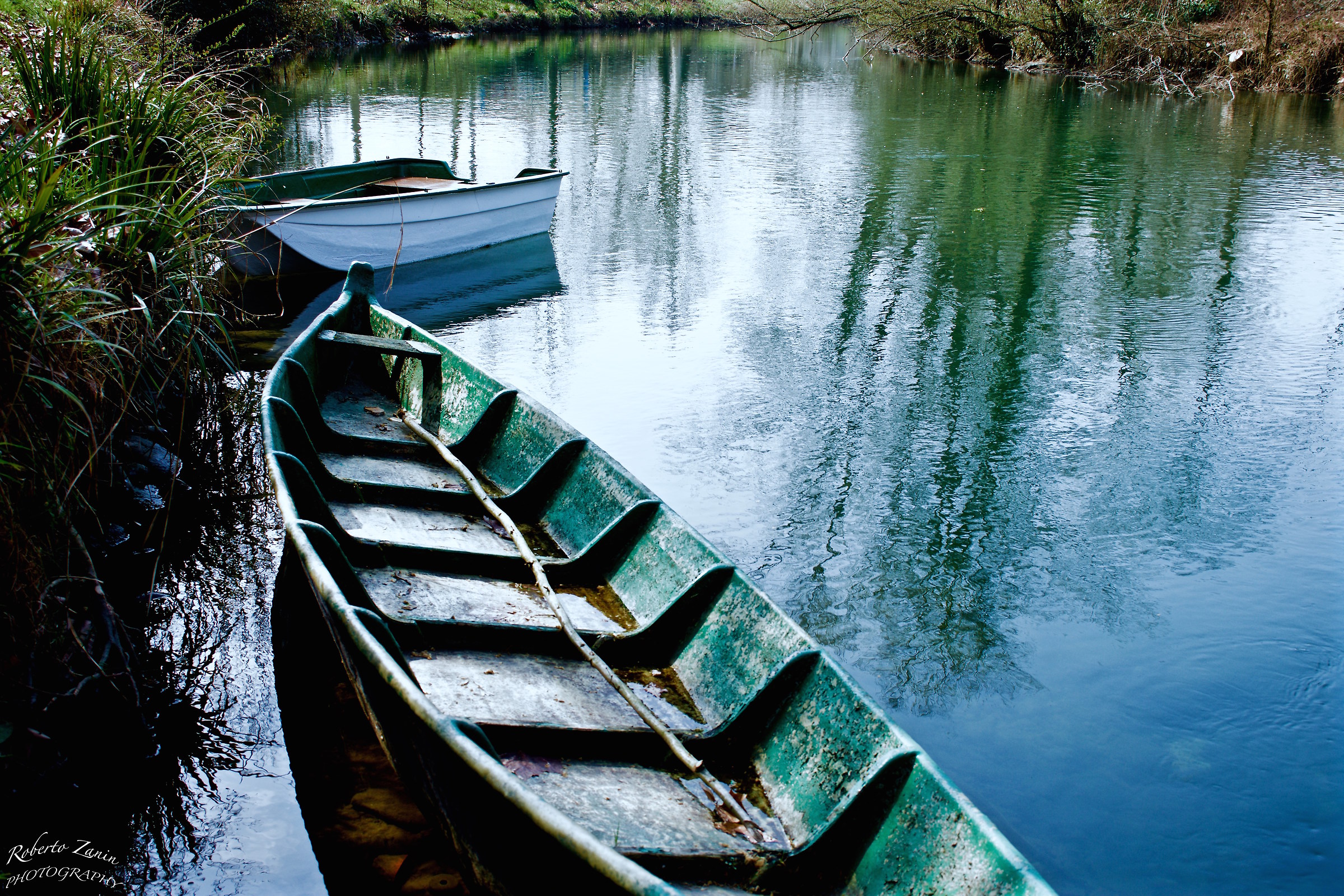 sulla sponda del fiume Adda