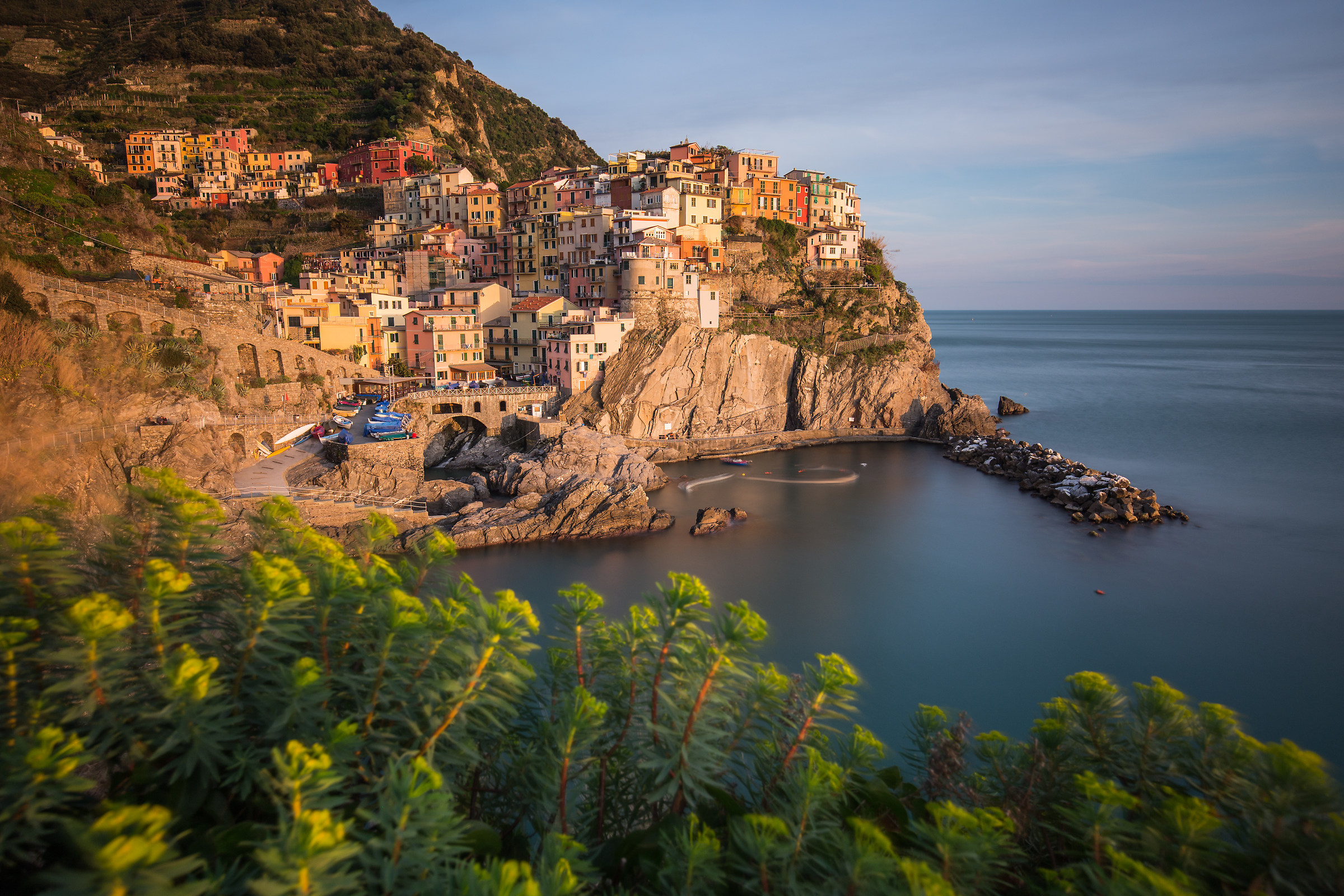 Tramonto su Manarola