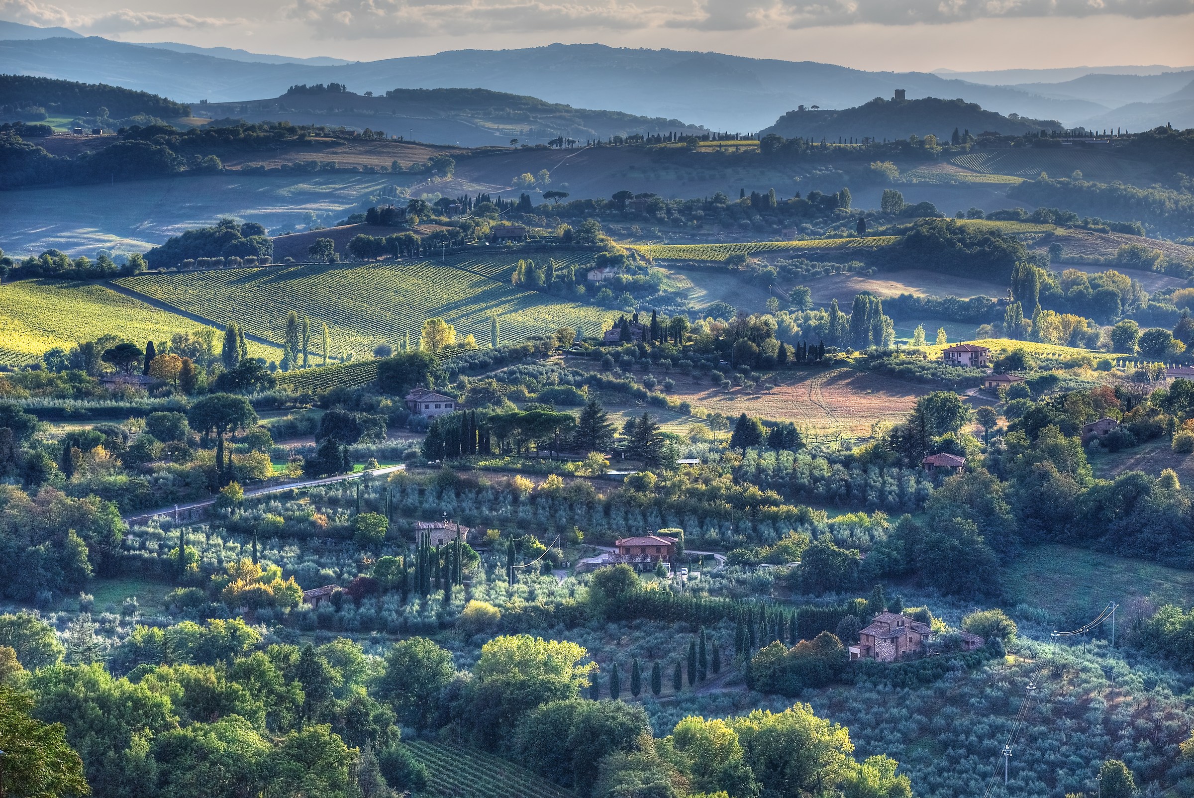 Tramonto vicino a Montepulciano