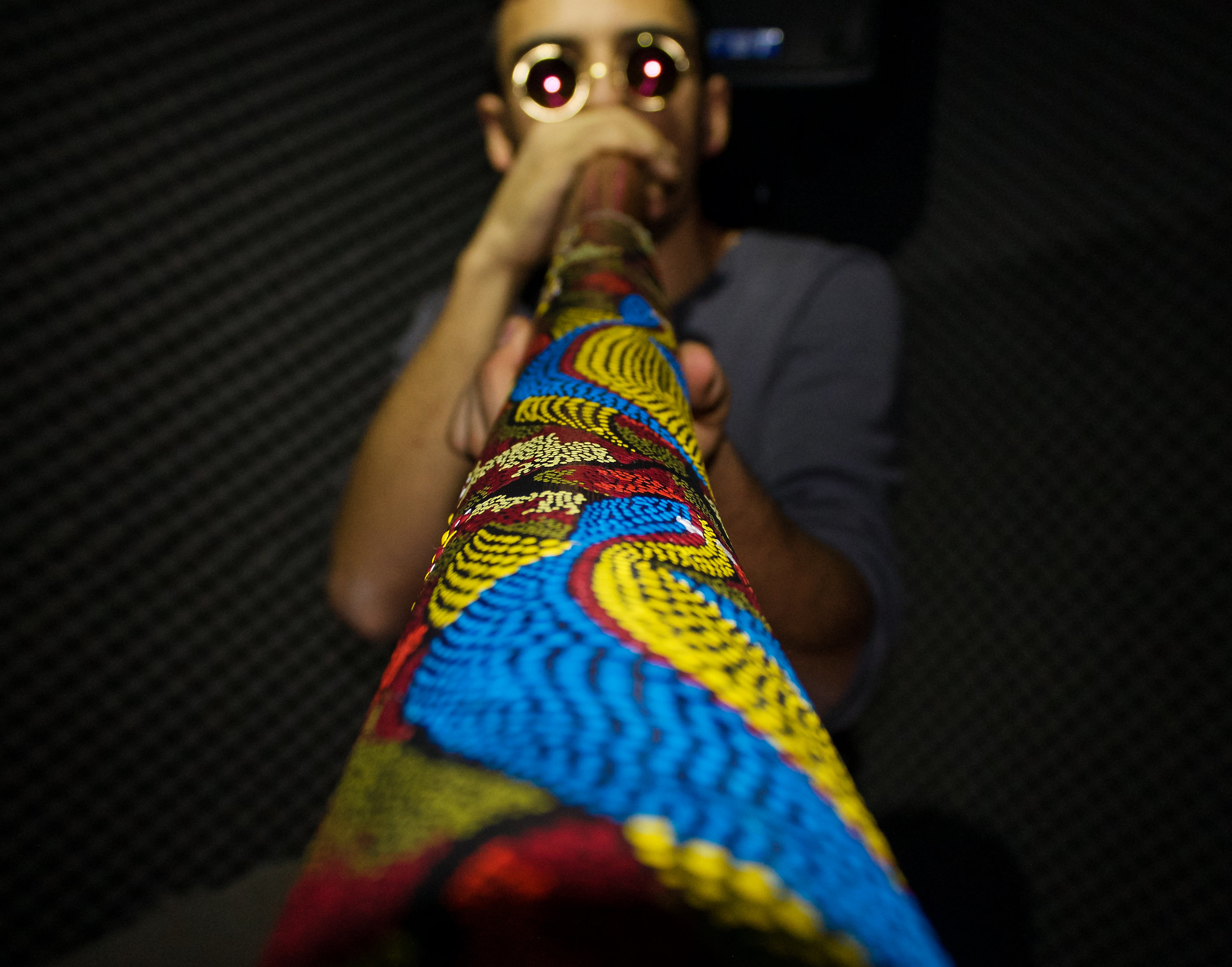 Alle prese con un Didgeridoo