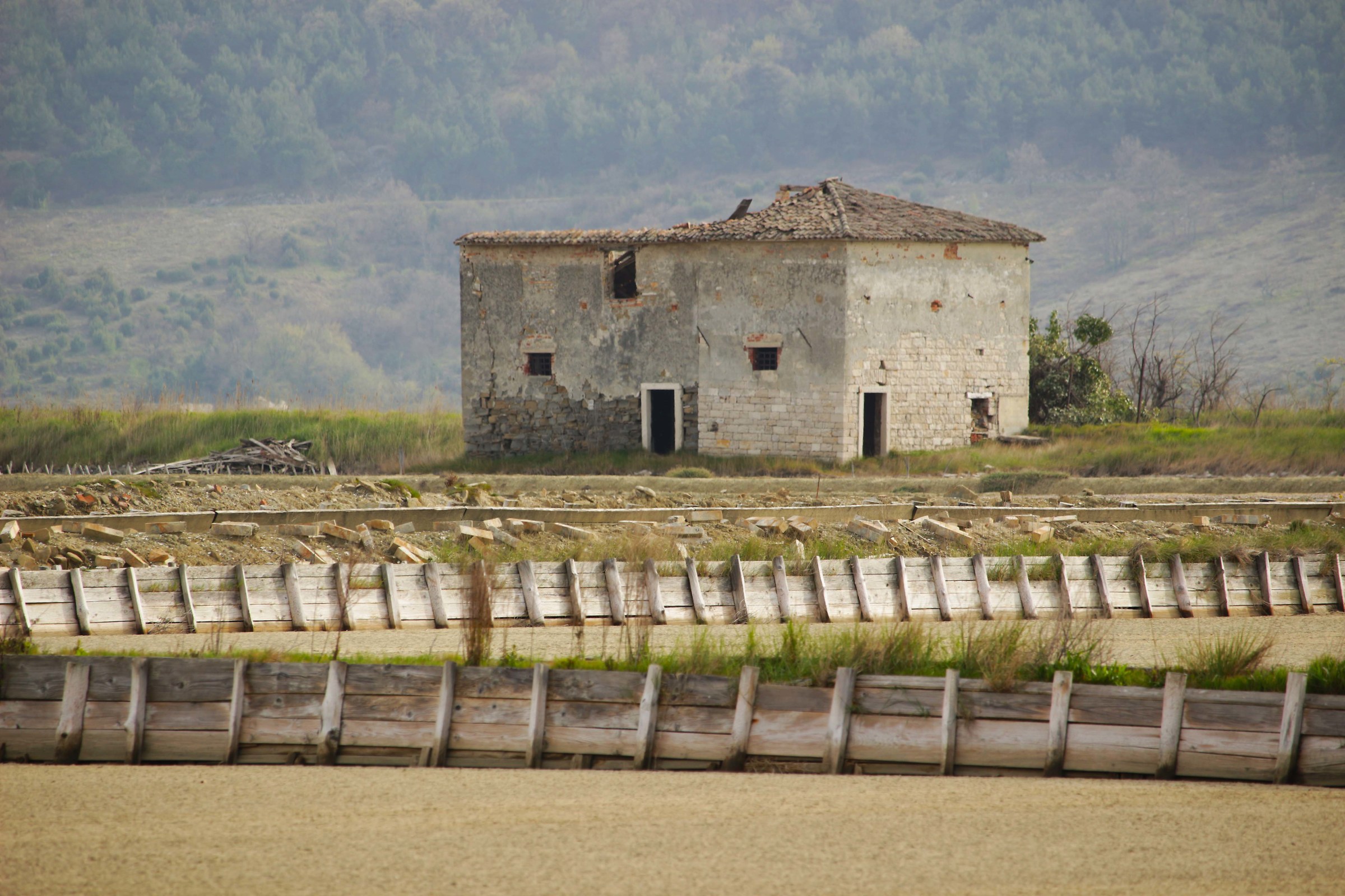 Warehouse for salt abandoned
