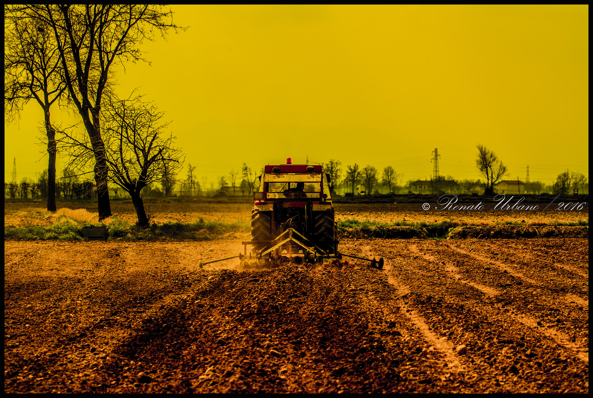 Man and machine at work