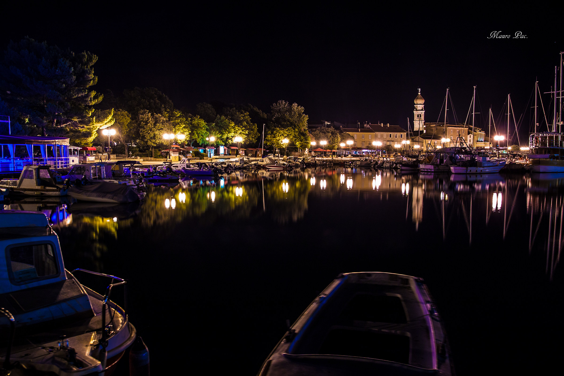 Island of Krk by night