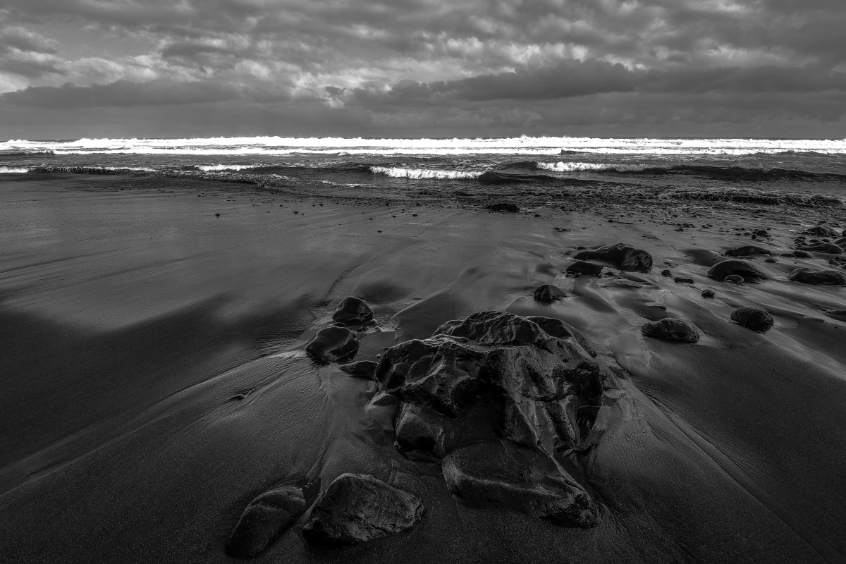 a white line on the horizon ...............