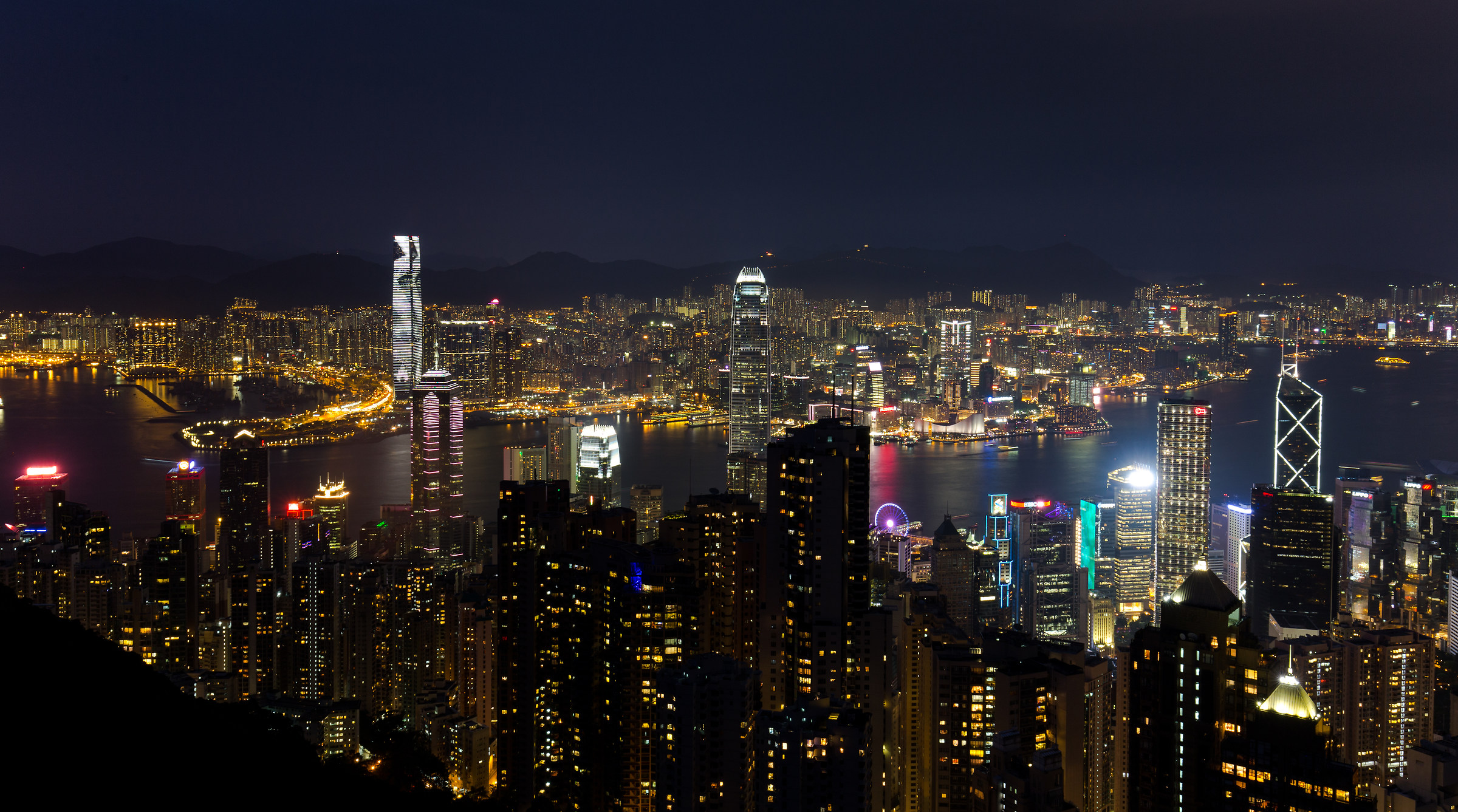 Hong Kong by night
