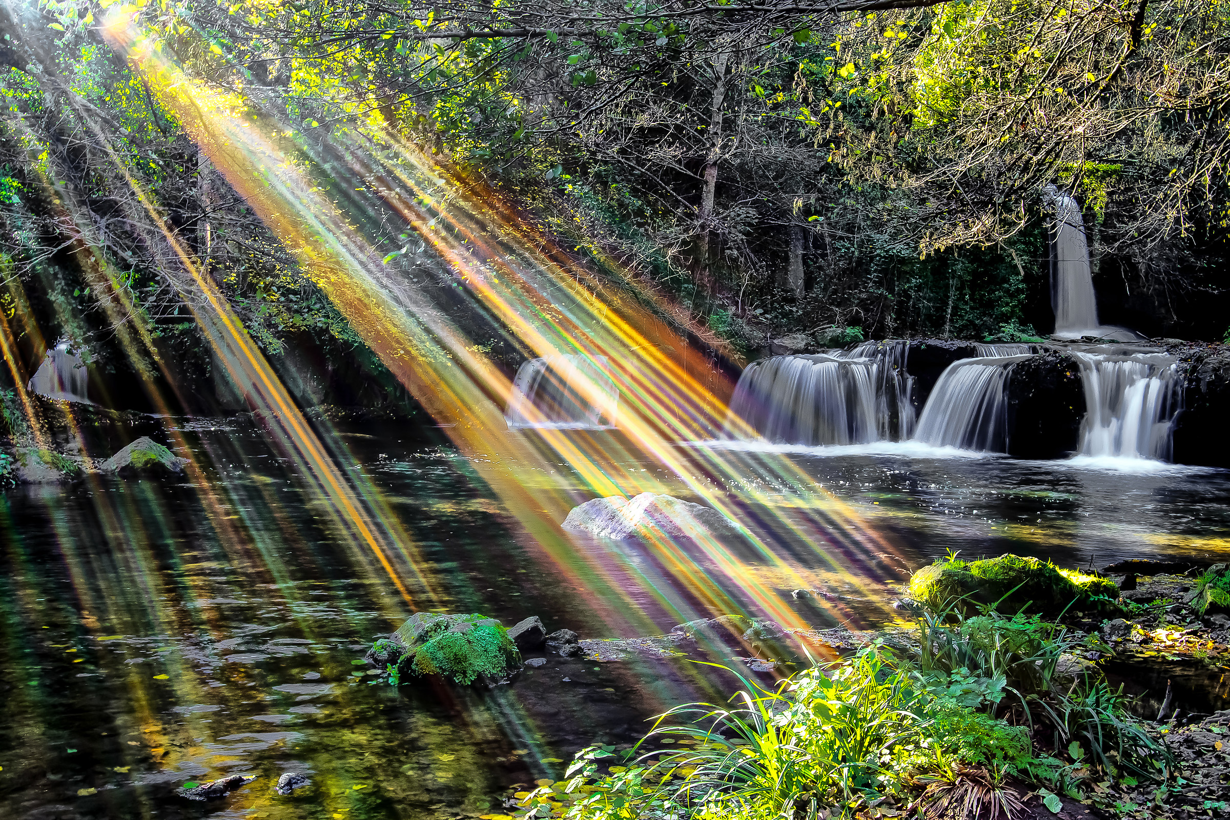 Rainbow over the falls