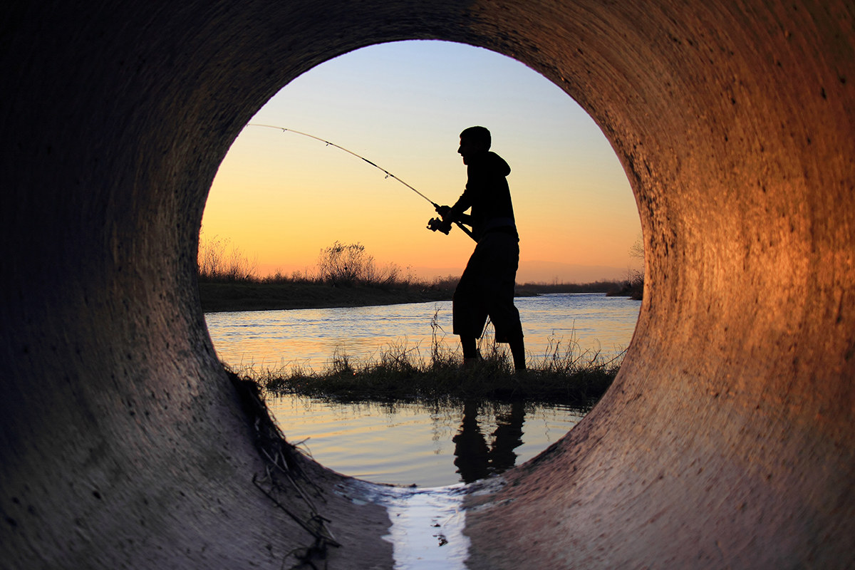 Snapshot of a fisherman
