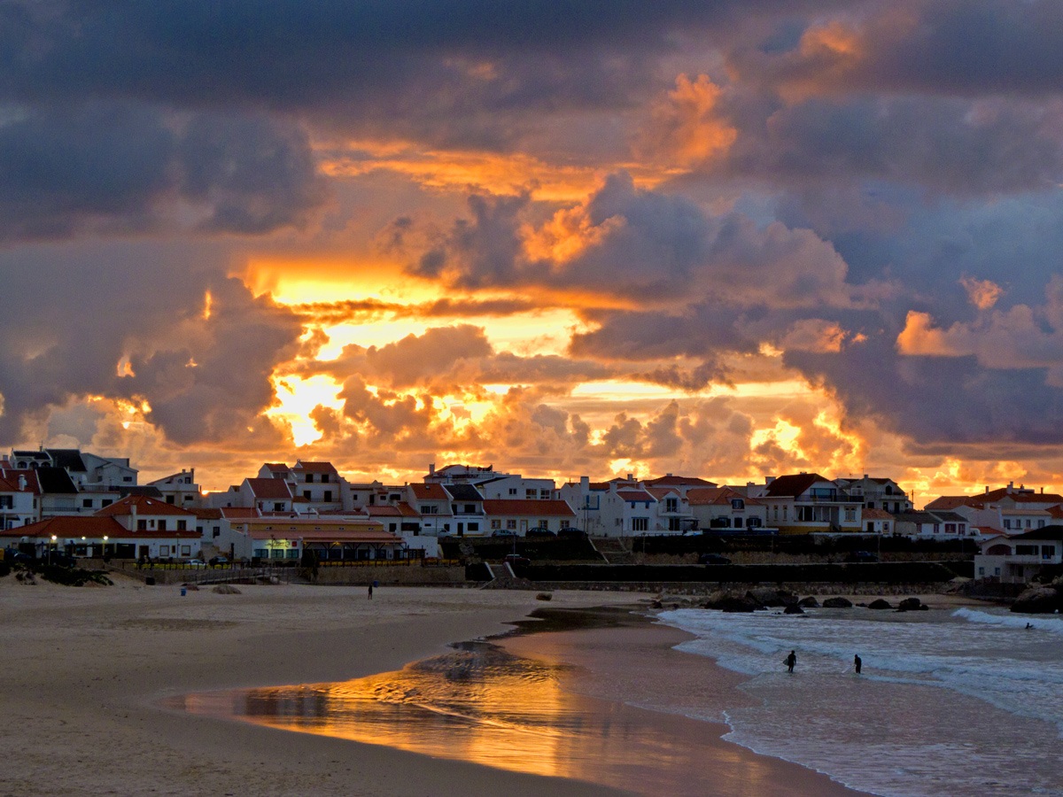 sunset in Peniche, Portugal