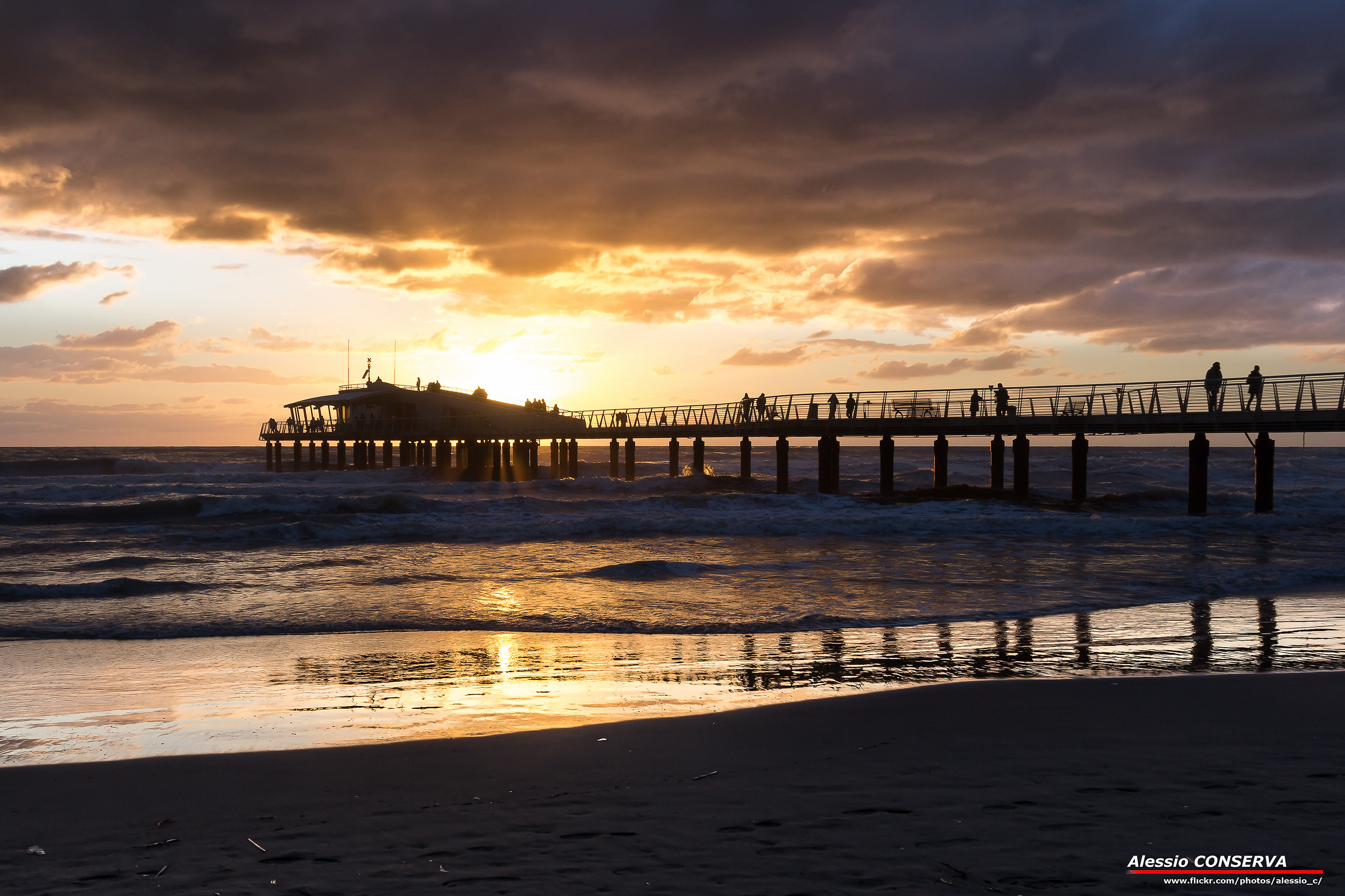 The pontine at sunset