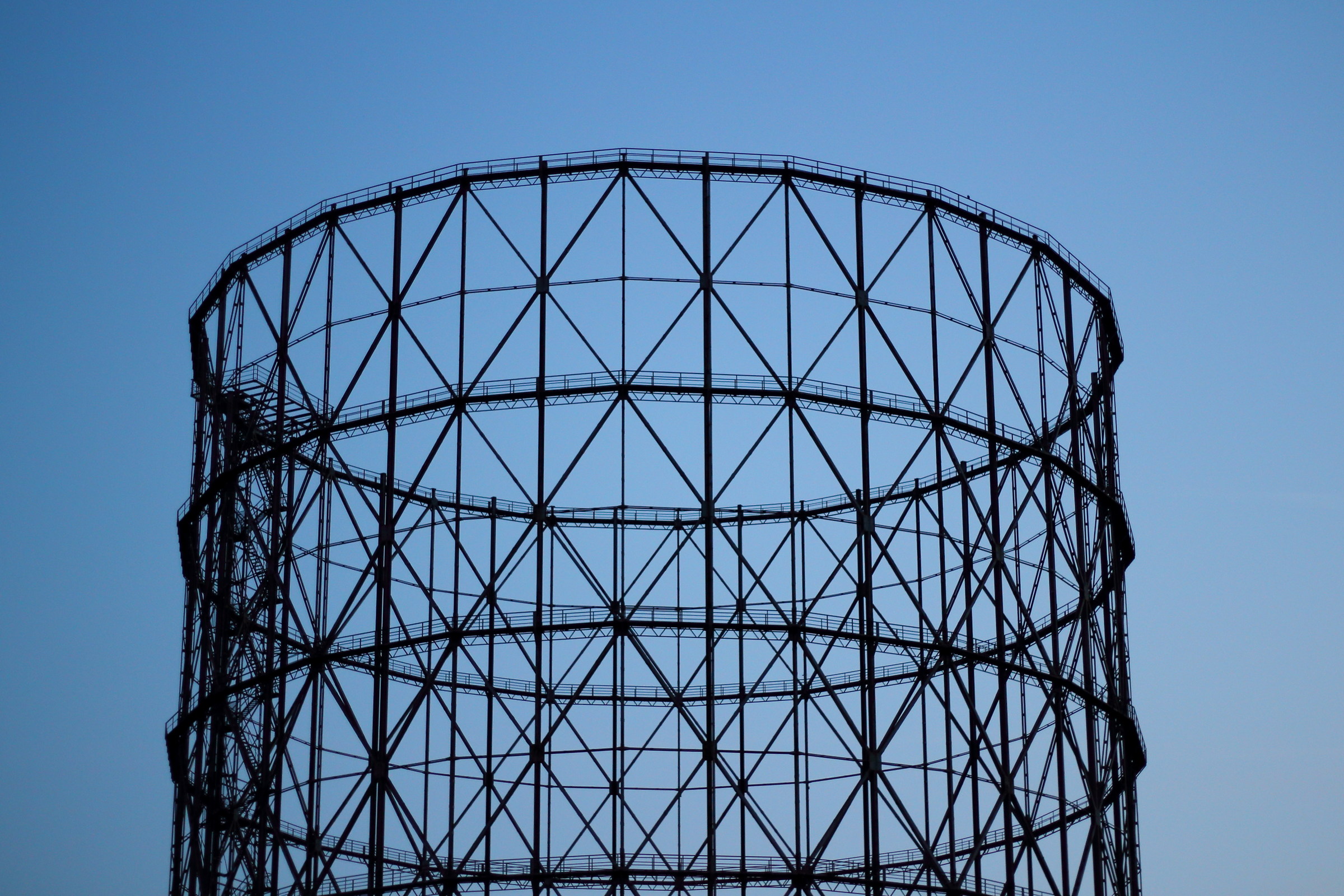 Gasometer blue hour