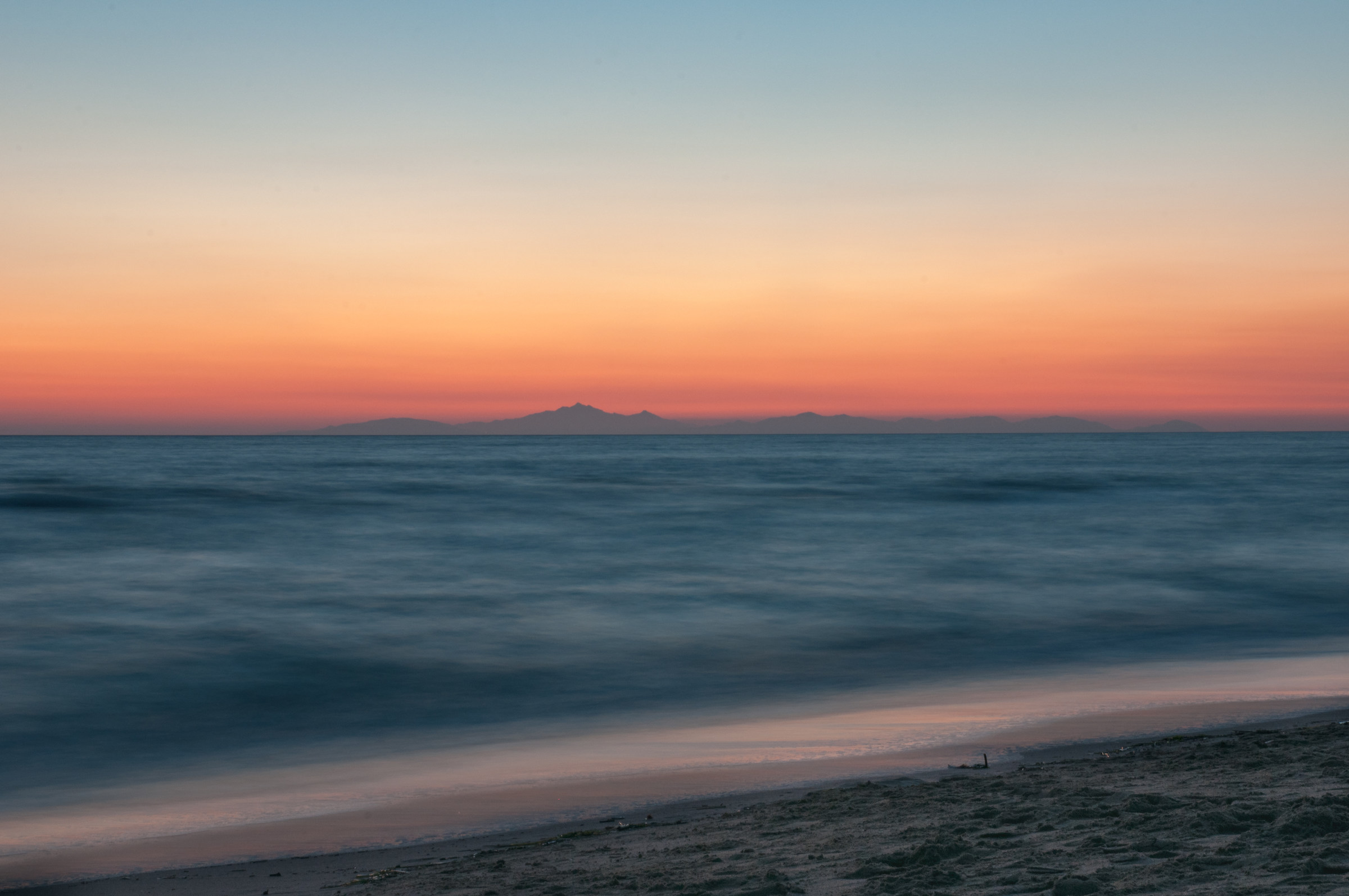 Elba Island at sunset