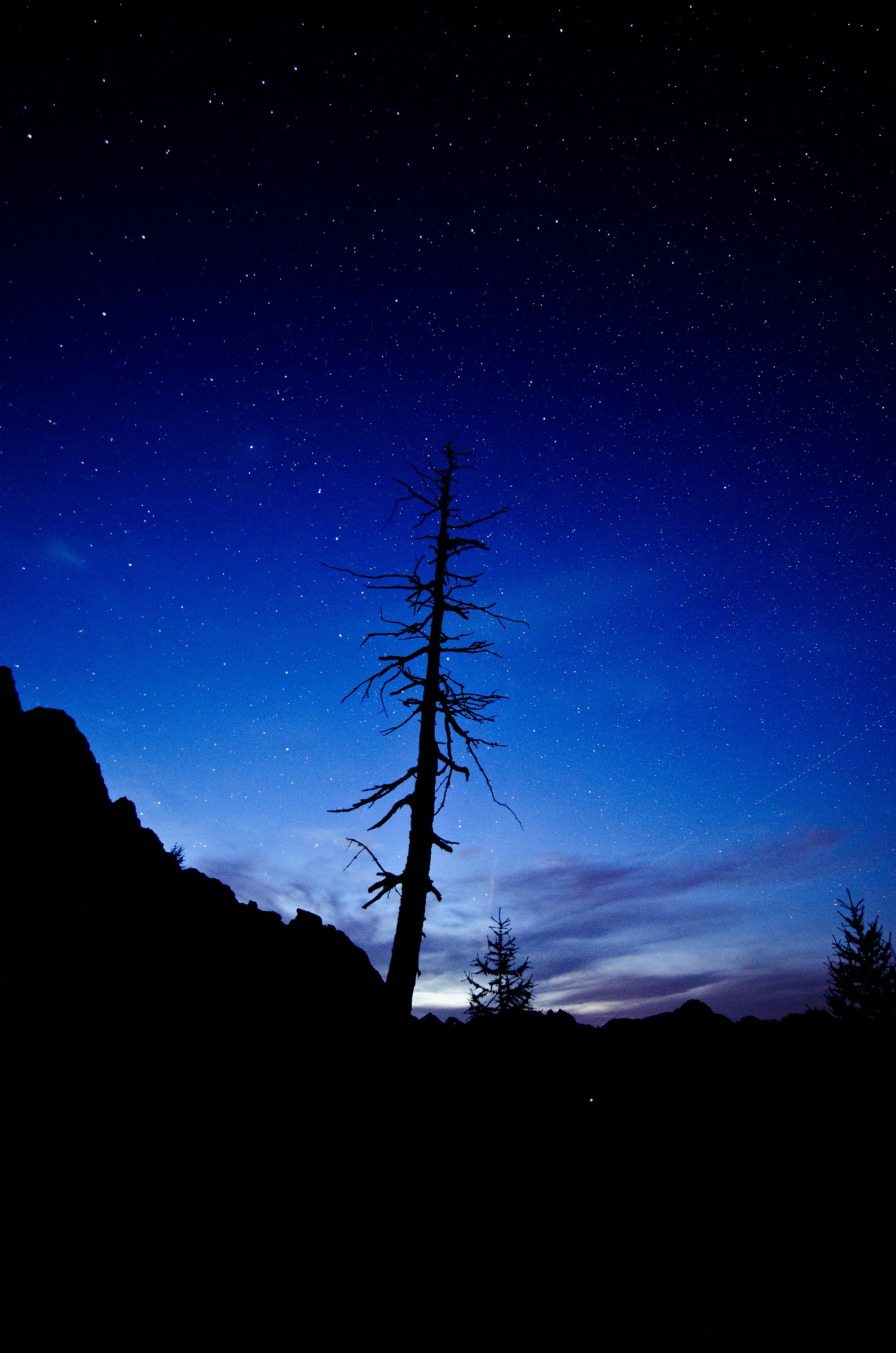 starry sky in the Julian Alps