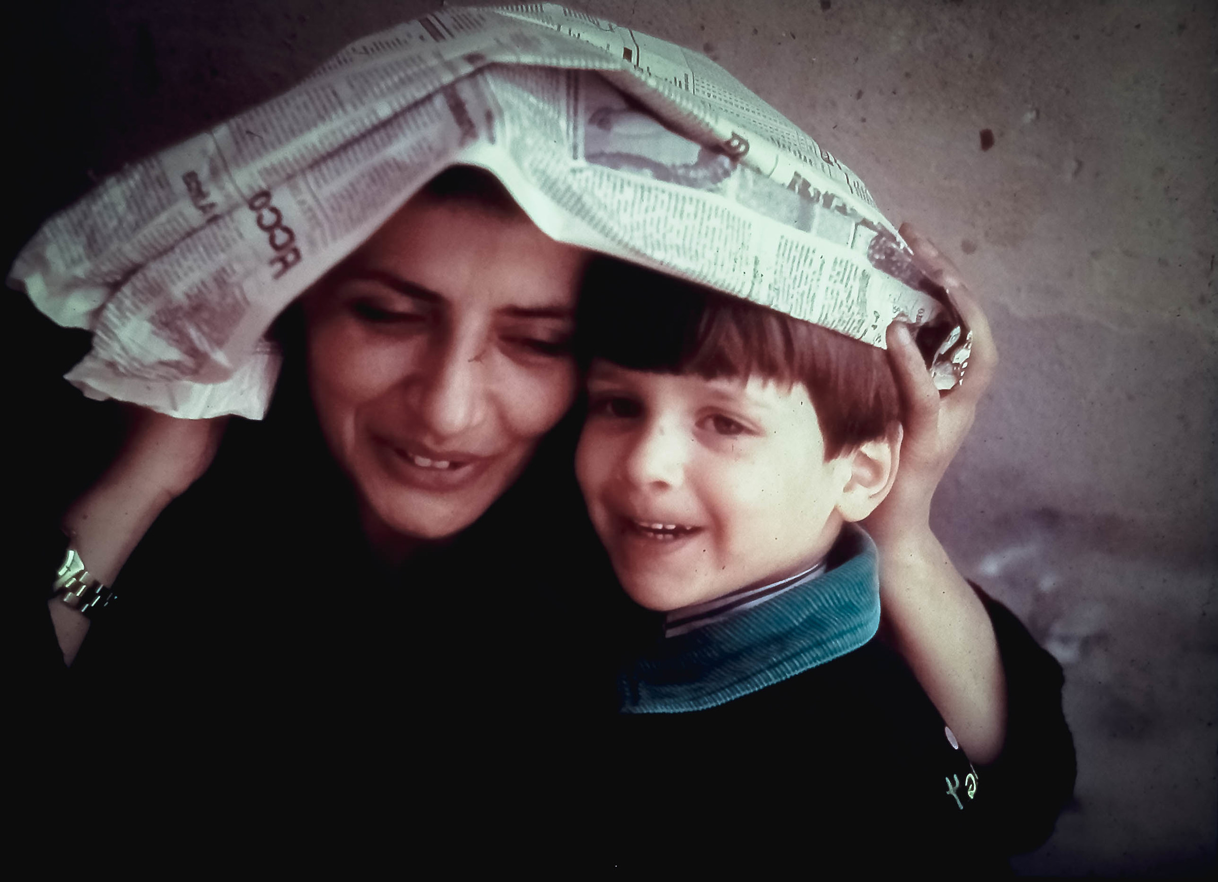 Grandmother and grandson in 1995