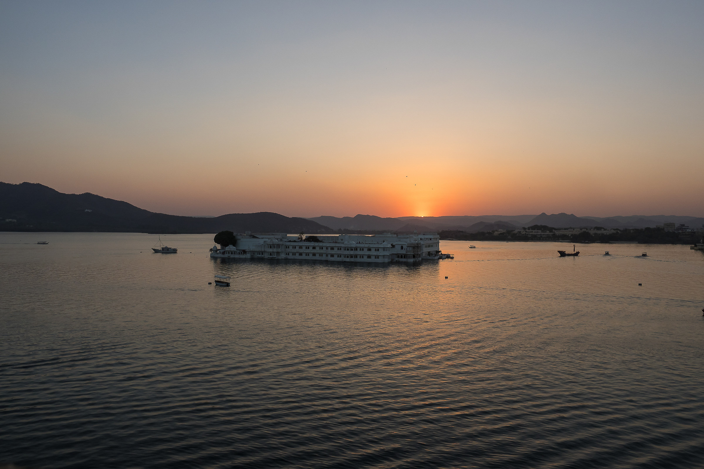 sunset in Udaipur