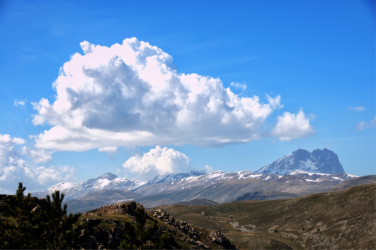 The Gran Sasso seen from Rocca Calascio