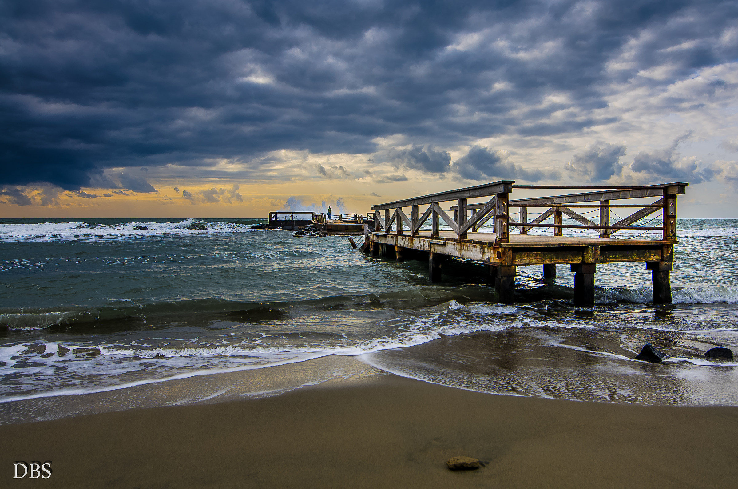 Old pier in Ostia