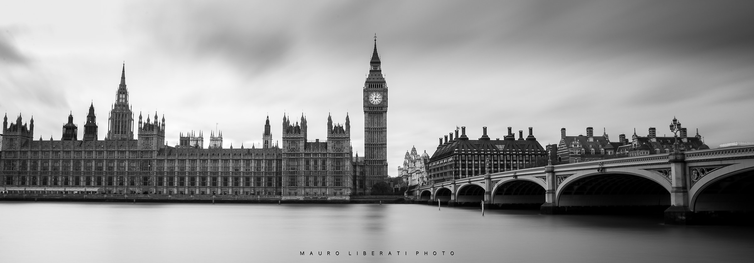 London. Black and white.