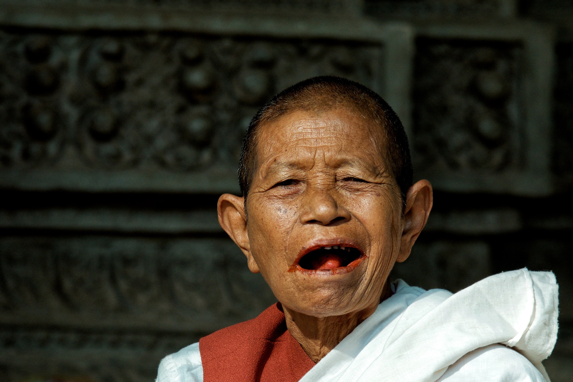 Cambodian monk at Angkor Wat