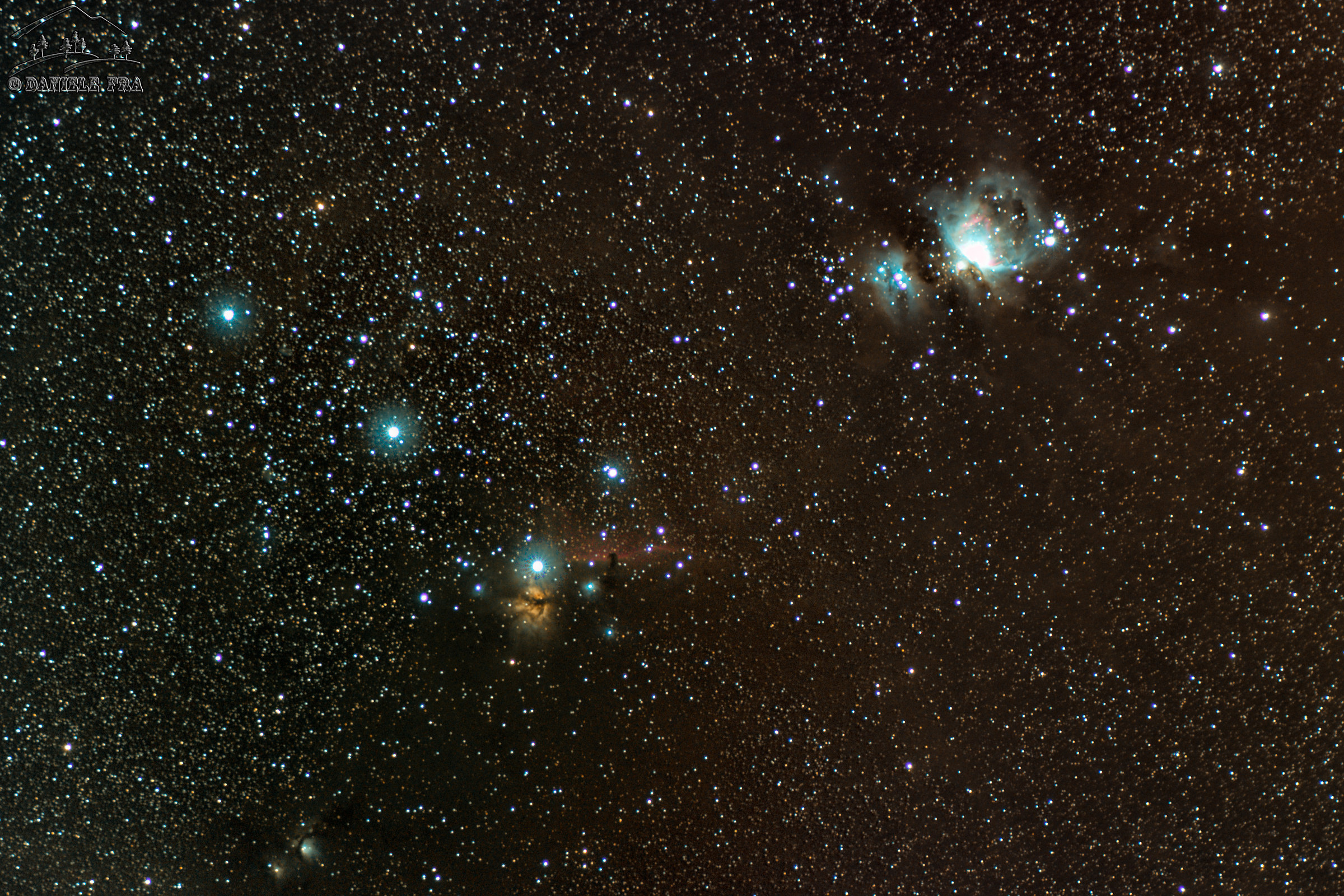 m78, Flame Nebula, Horsehead, M42 and M78