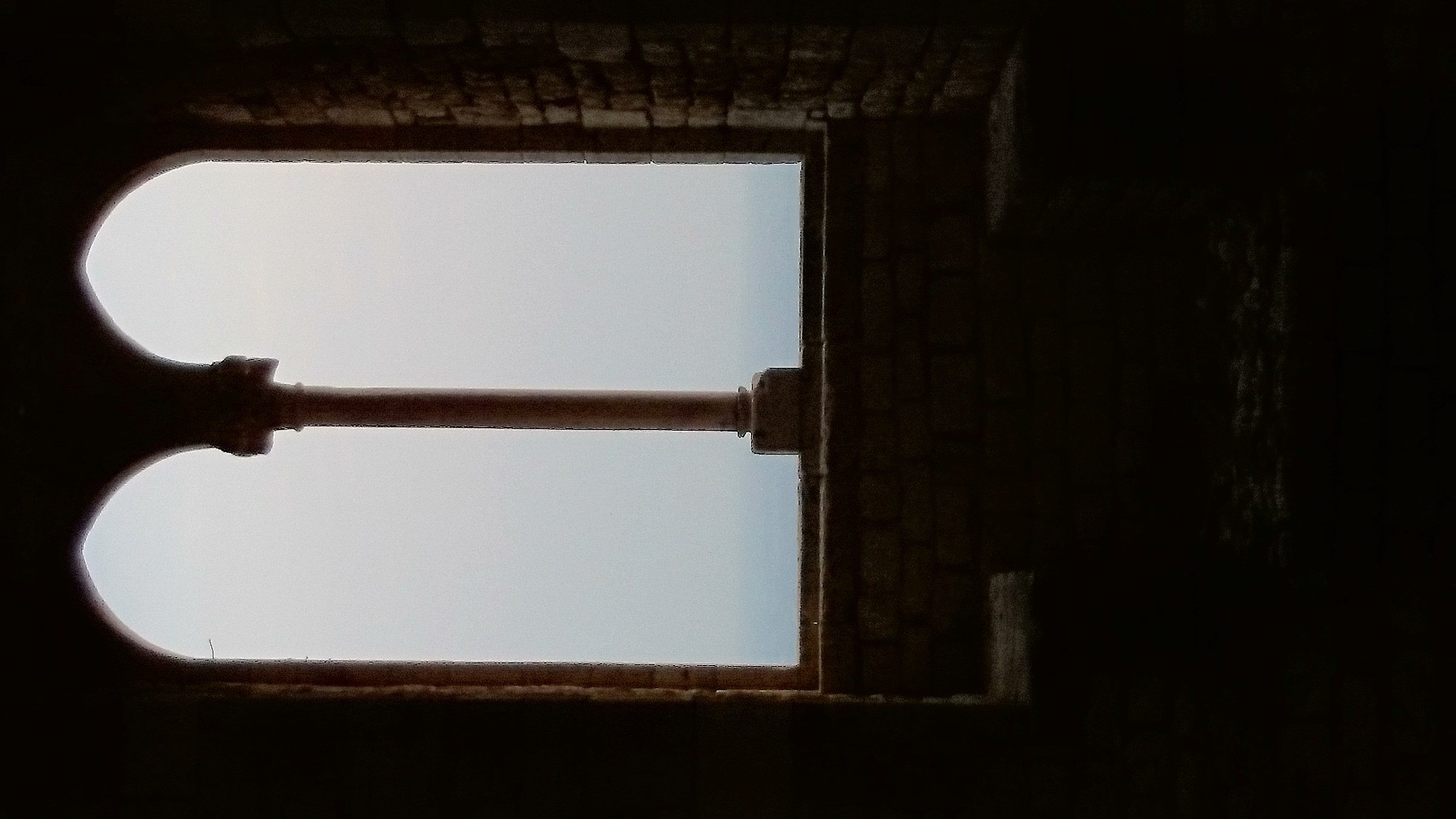 Window facing the sky