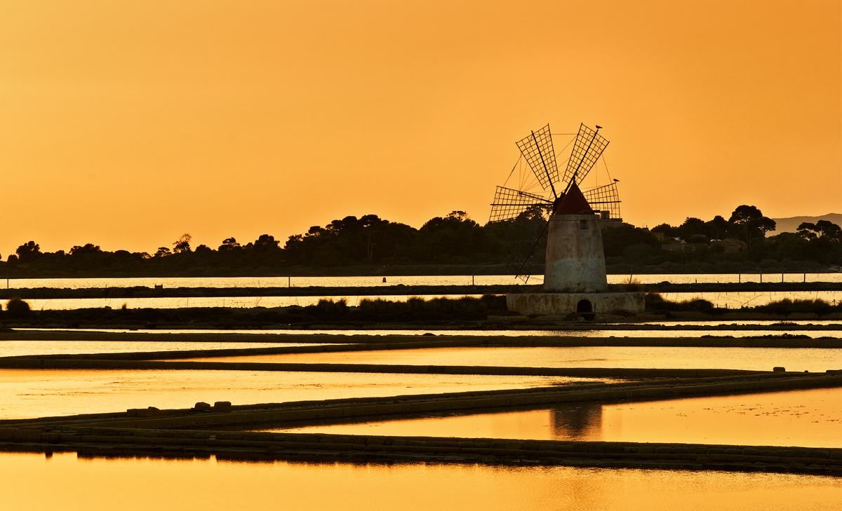 ...tramonto alla saline....
