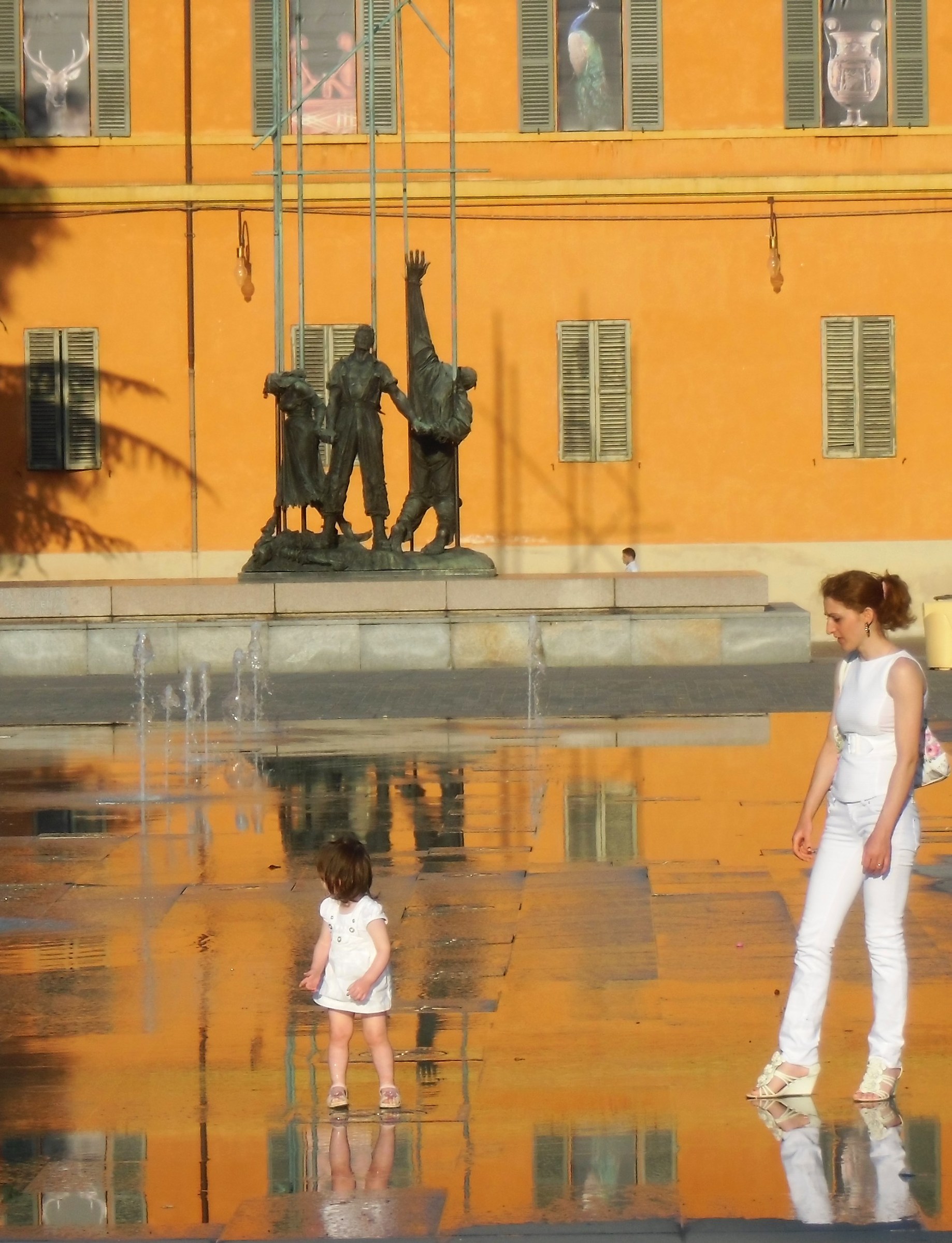 Reflections in city