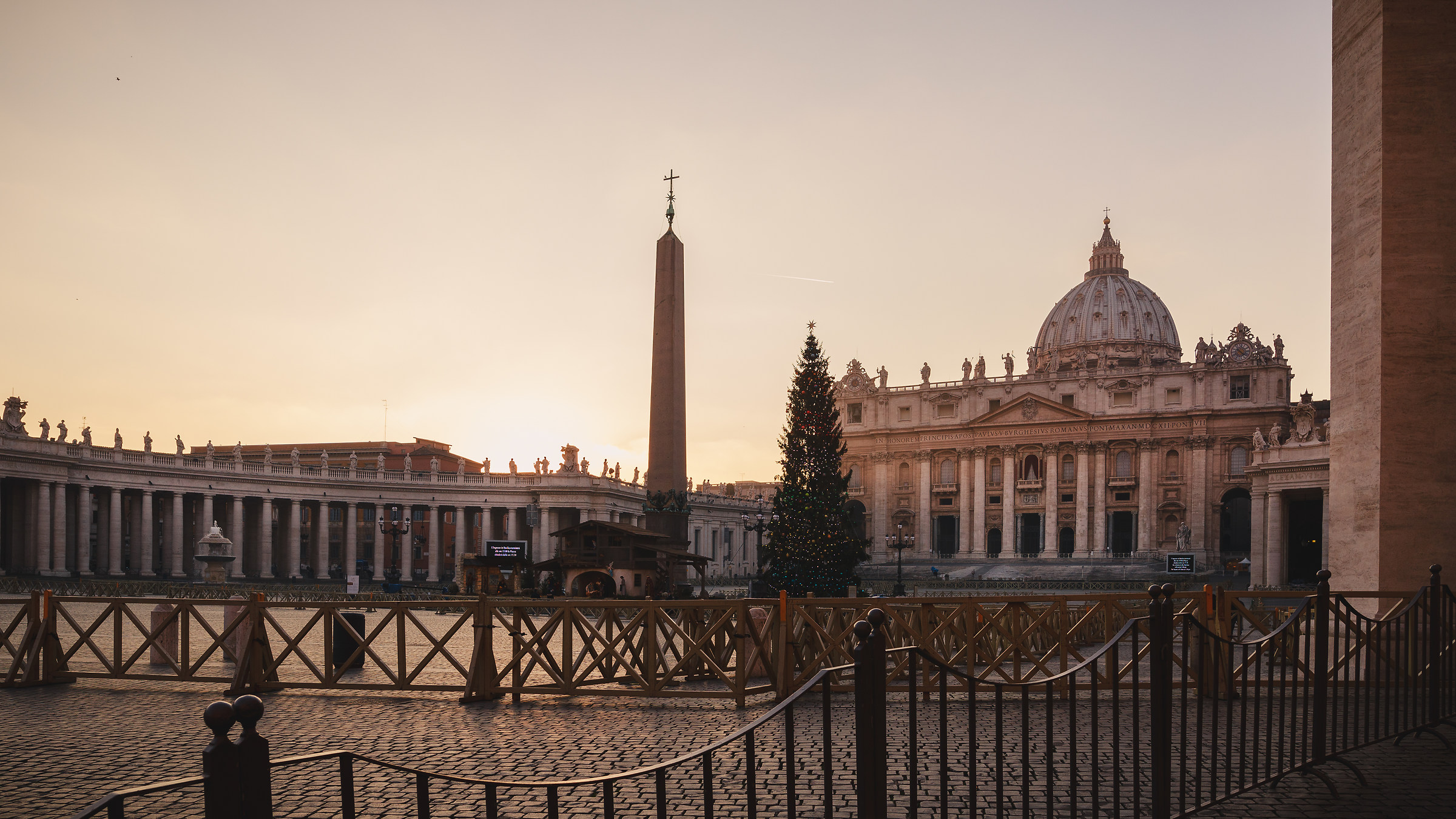 Sunrise on St. Peter's Square