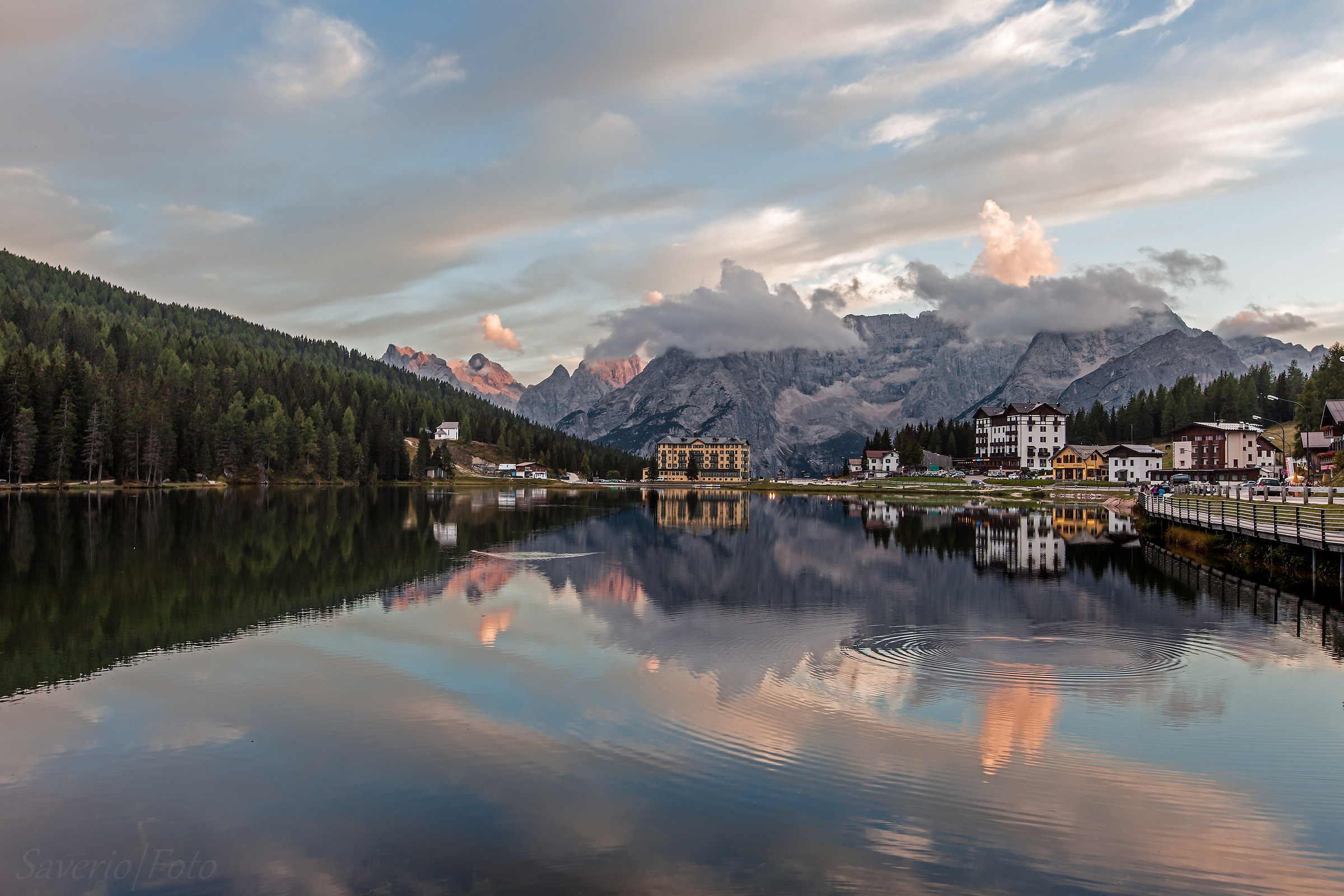 Misurina at sunset
