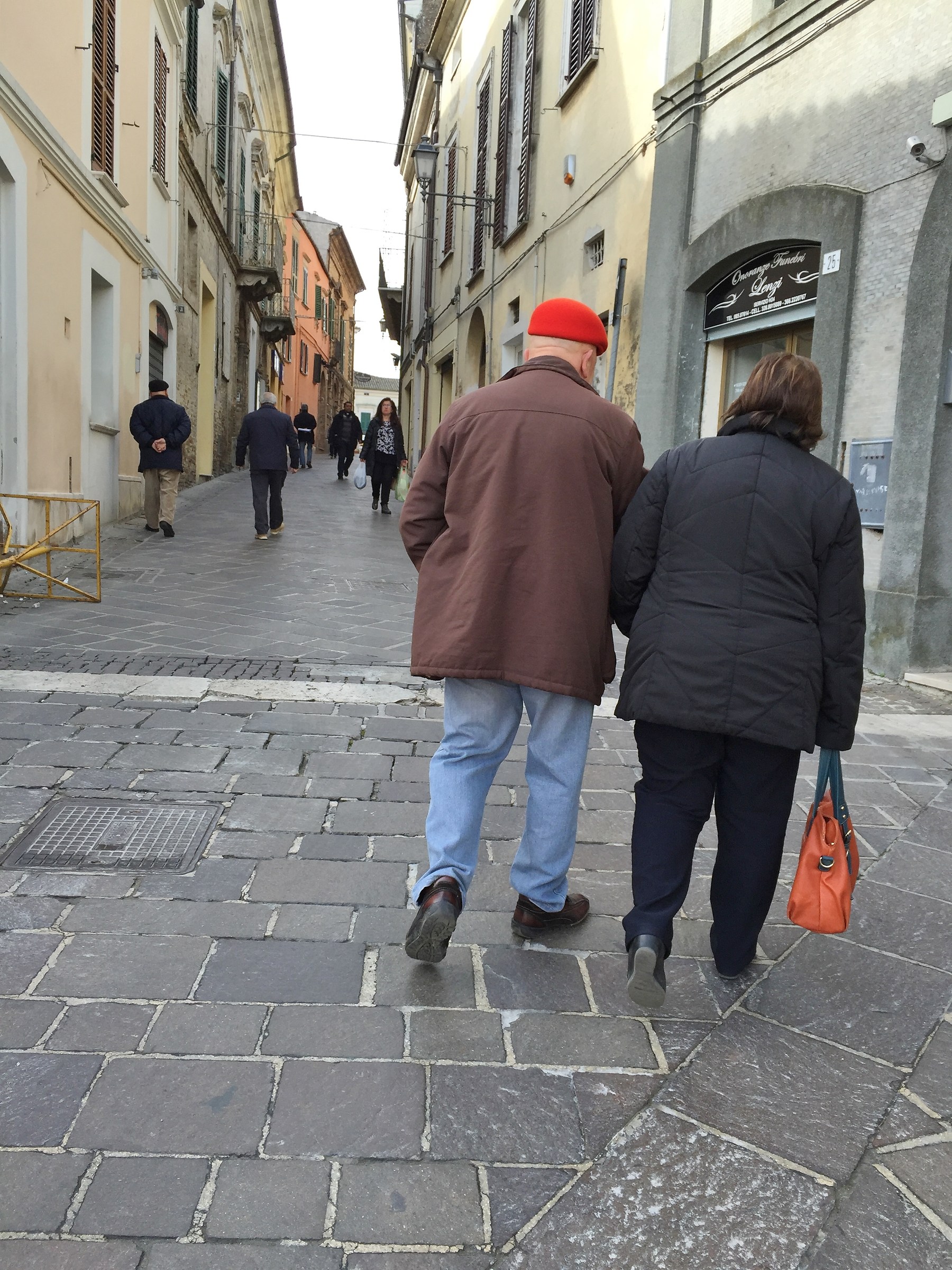 The couple loves the red.