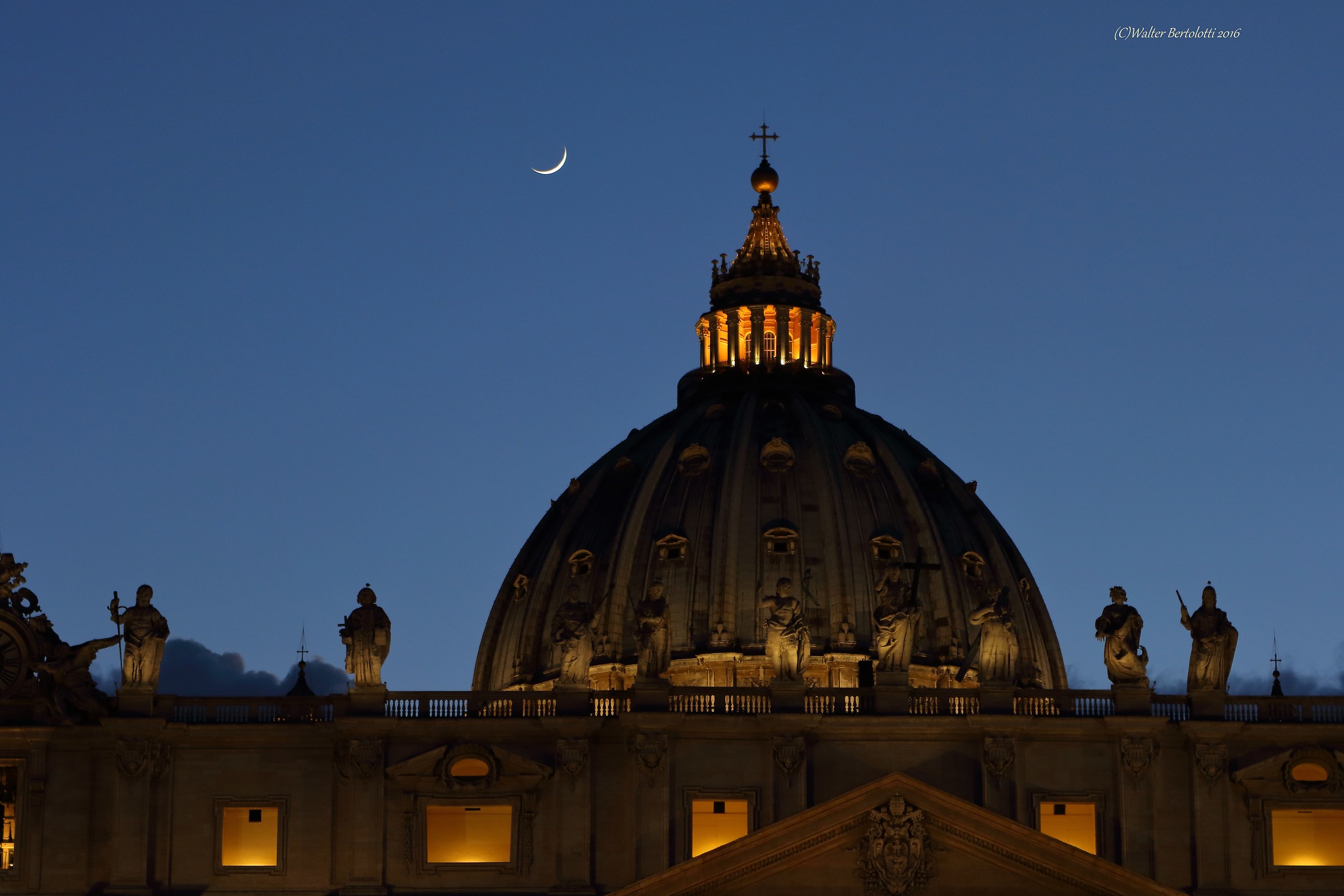 and he knocked on the moon