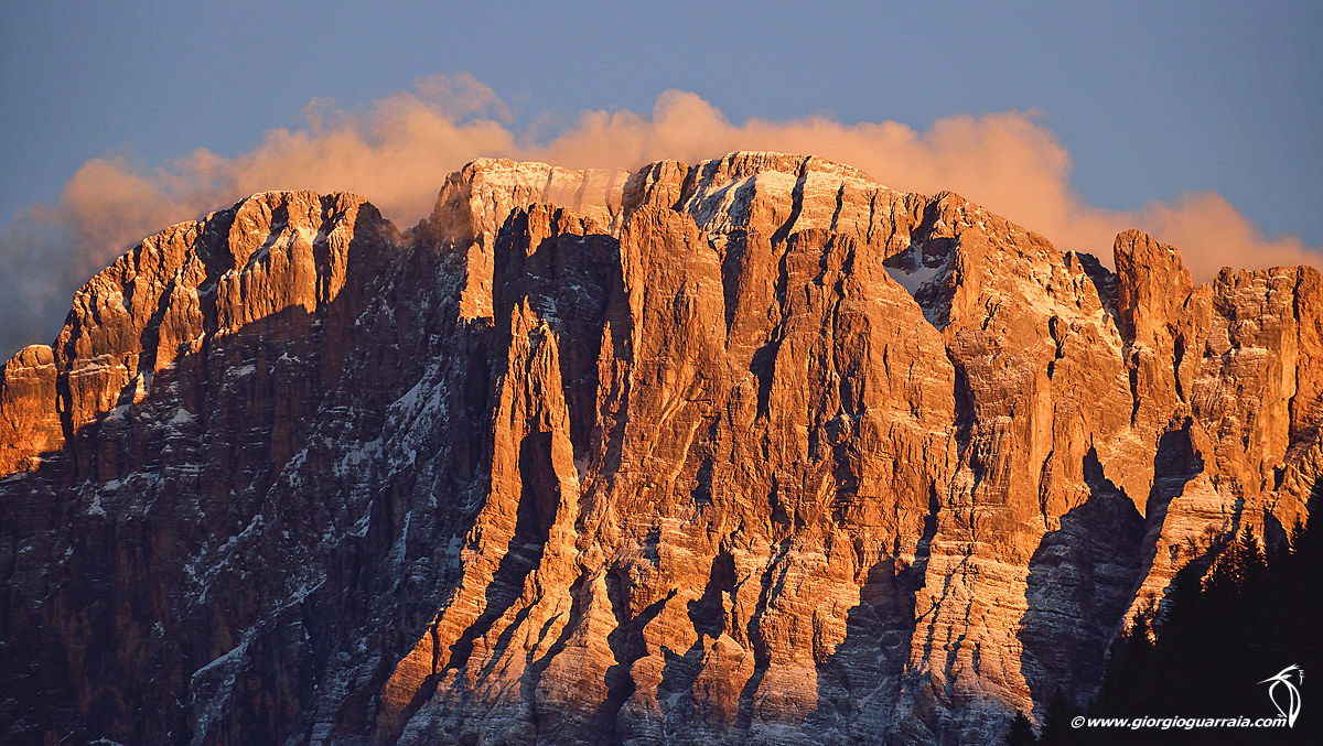 Sunset on the Civetta