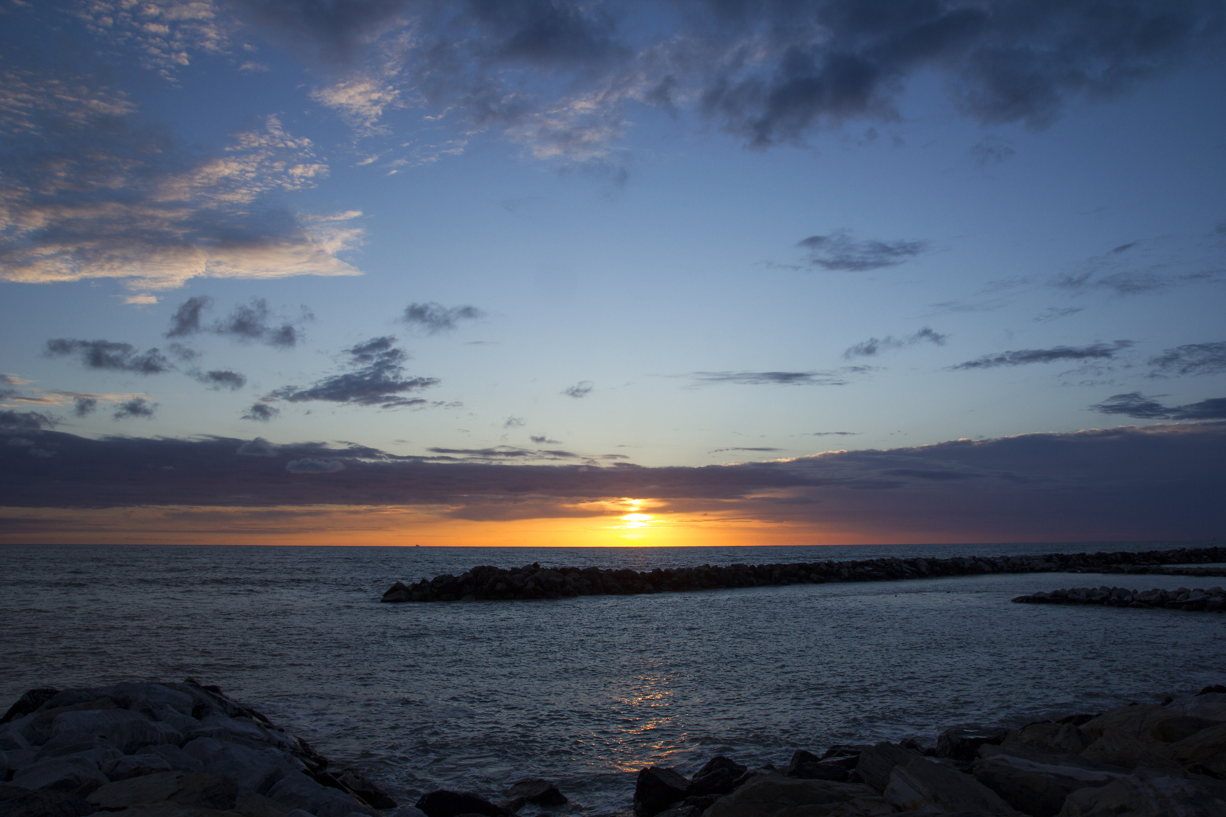 Sunset in Marina di Pisa