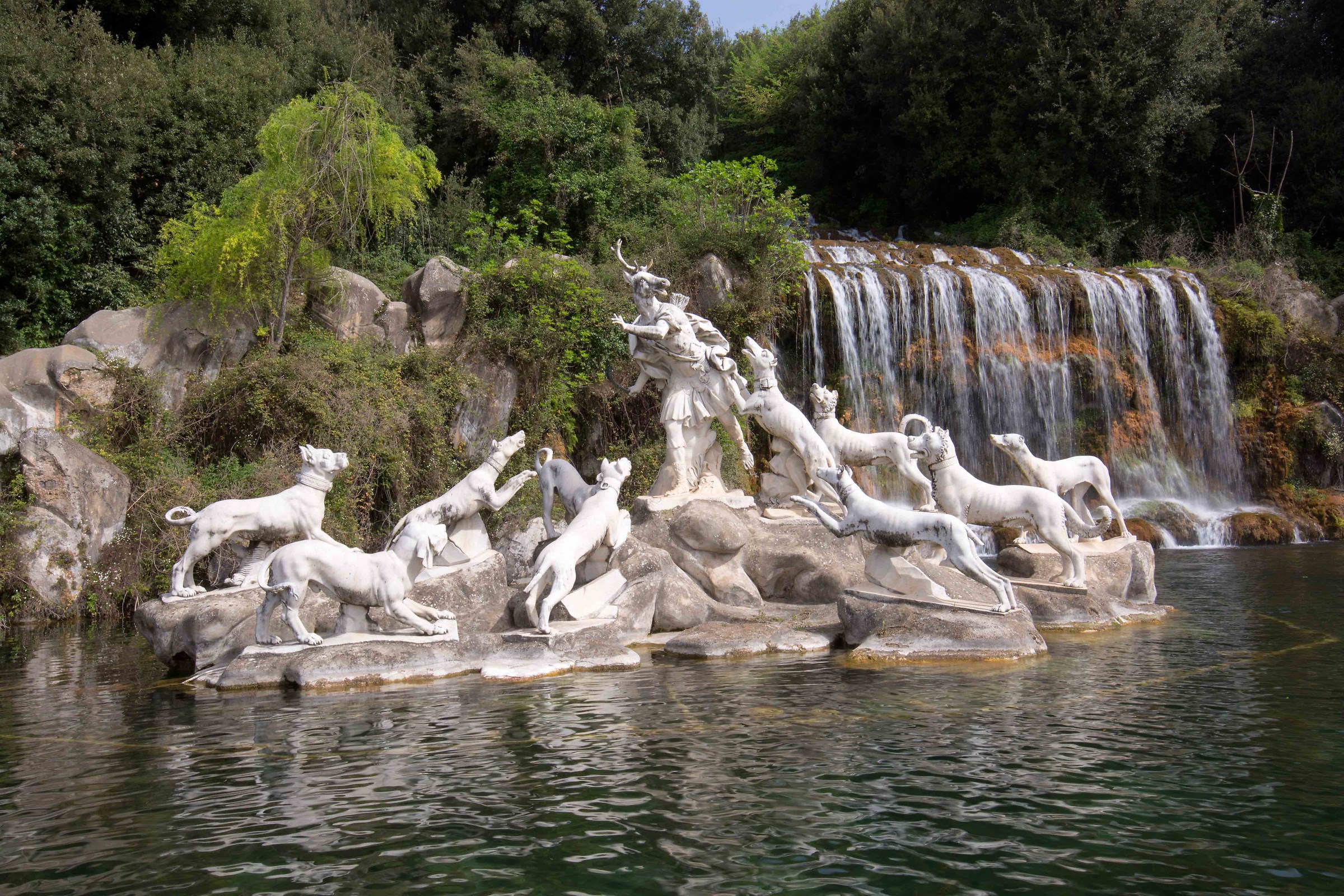 The hunter, transformed into a stag as punishment, comes