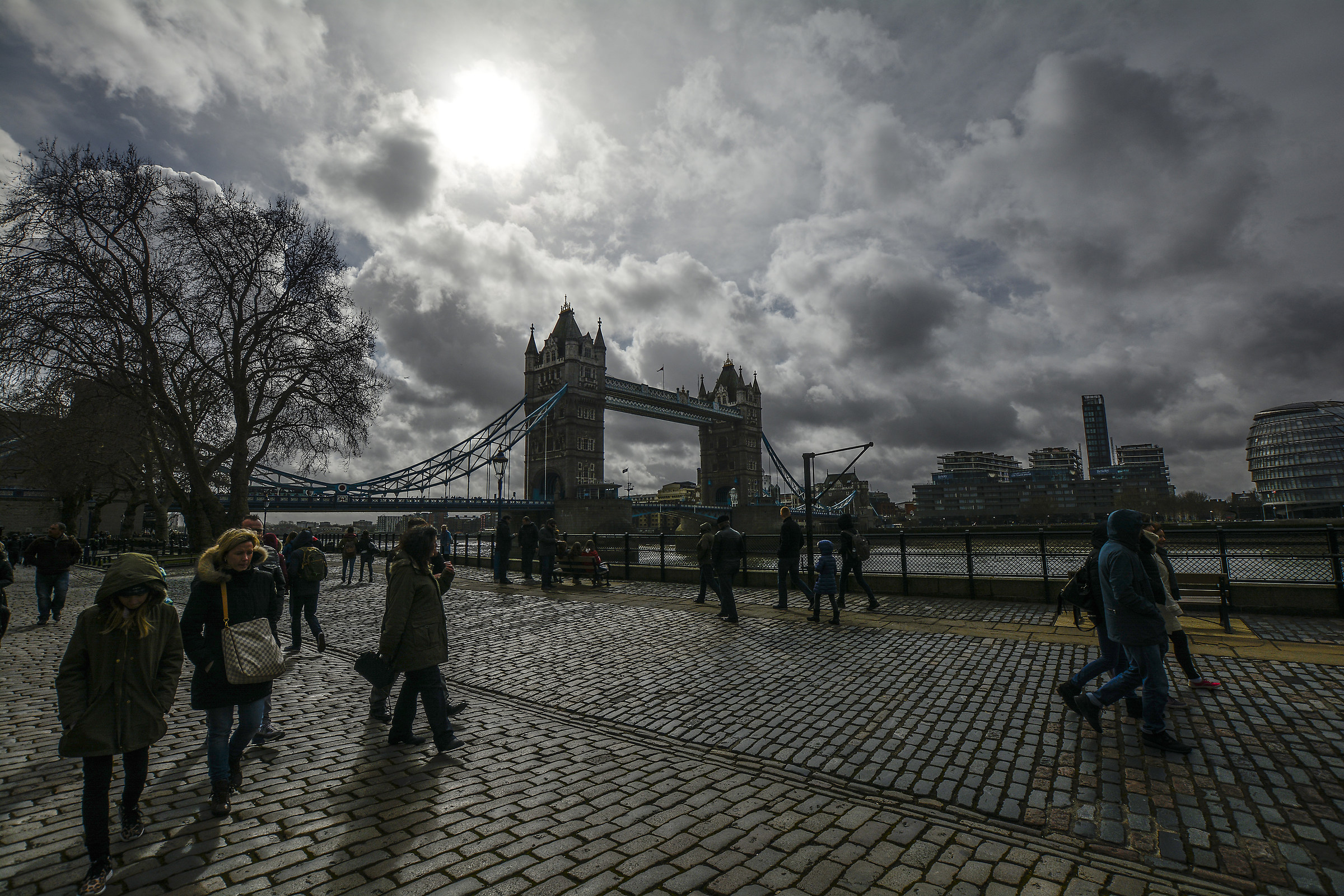 Walking through London