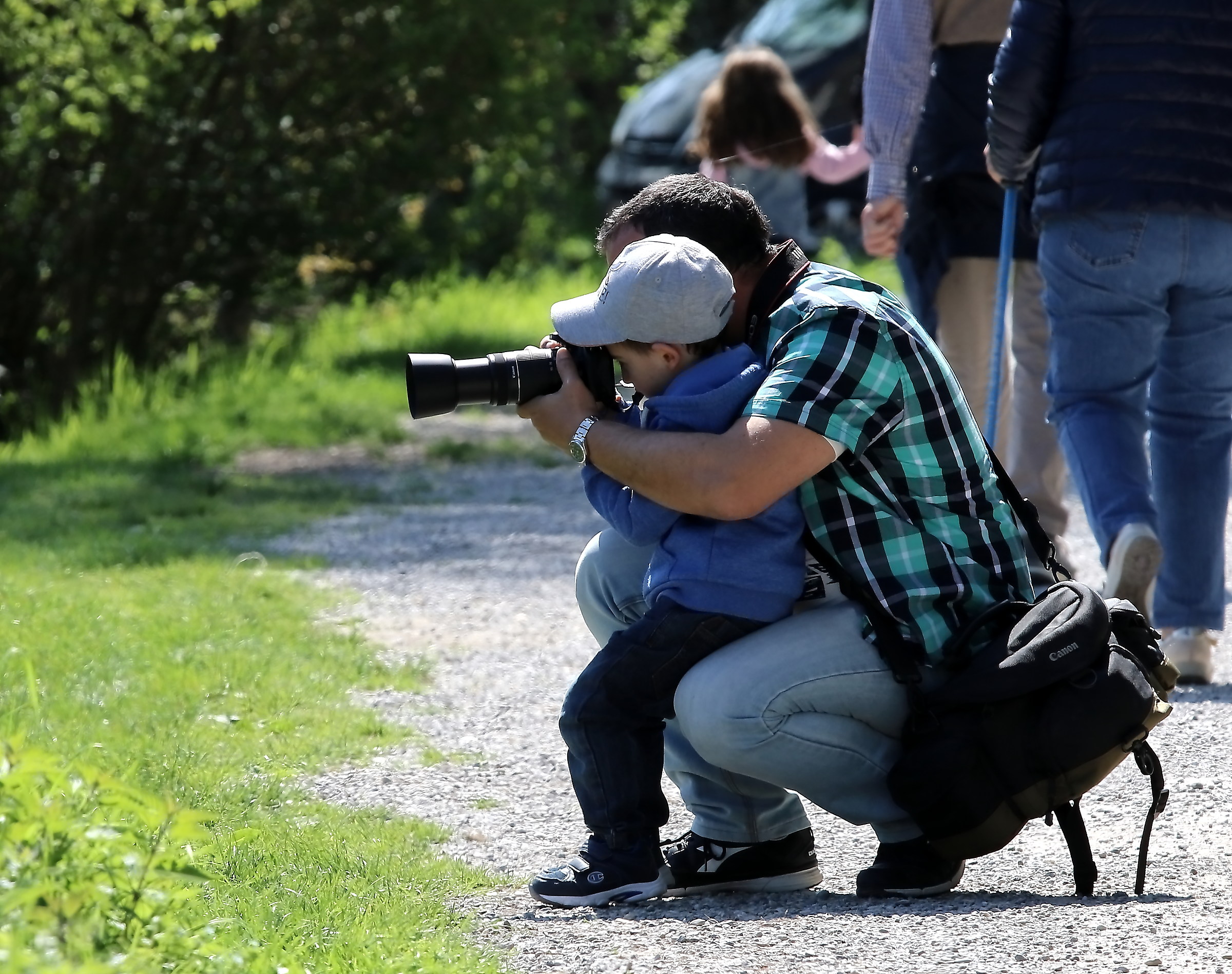 After the first steps the first shots.