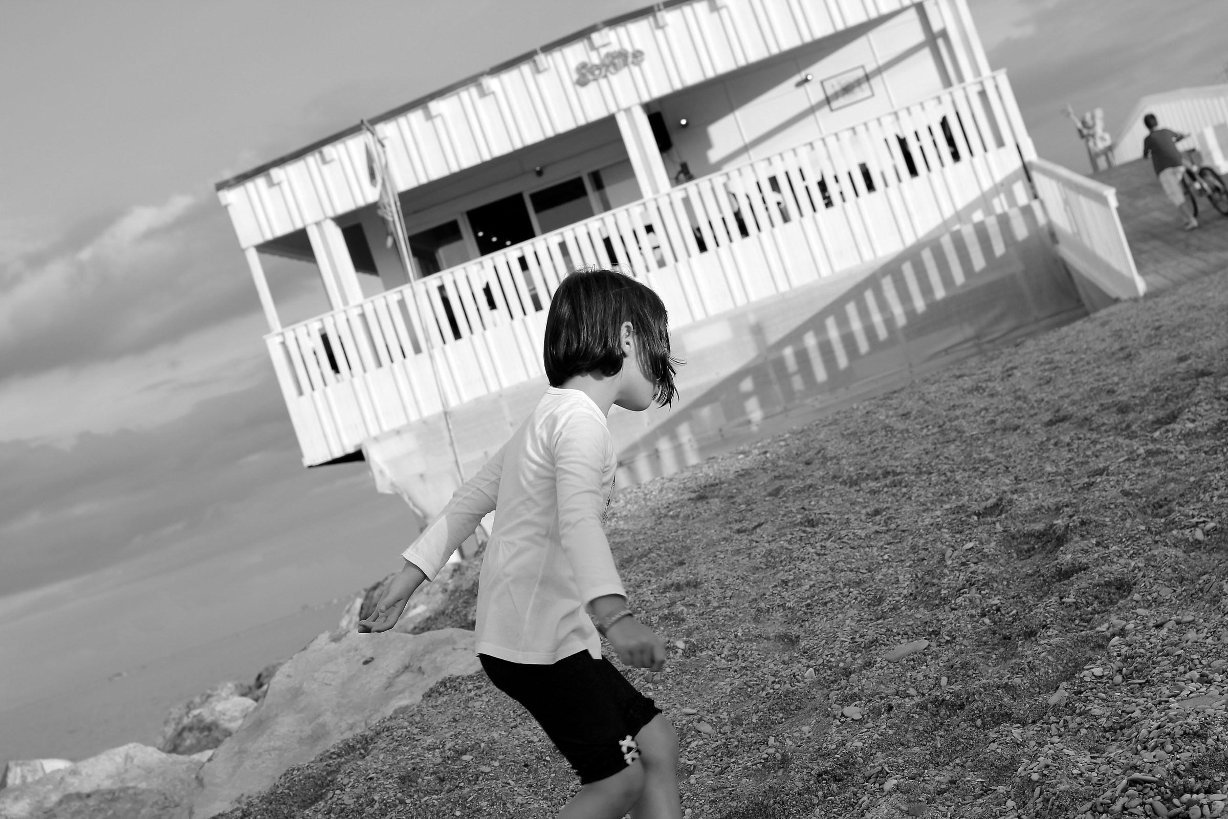 Dancing on the beach